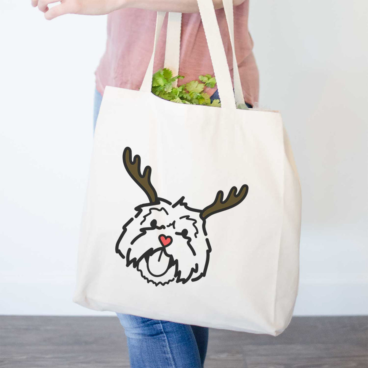 Red Nose Lhasa Apso - Keia - Tote Bag