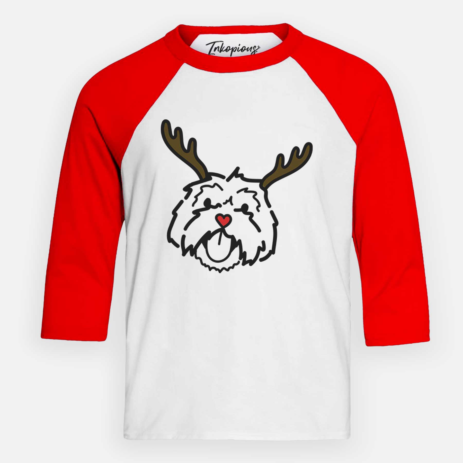 Red Nose Lhasa Apso - Keia - Youth 3/4 Long Sleeve