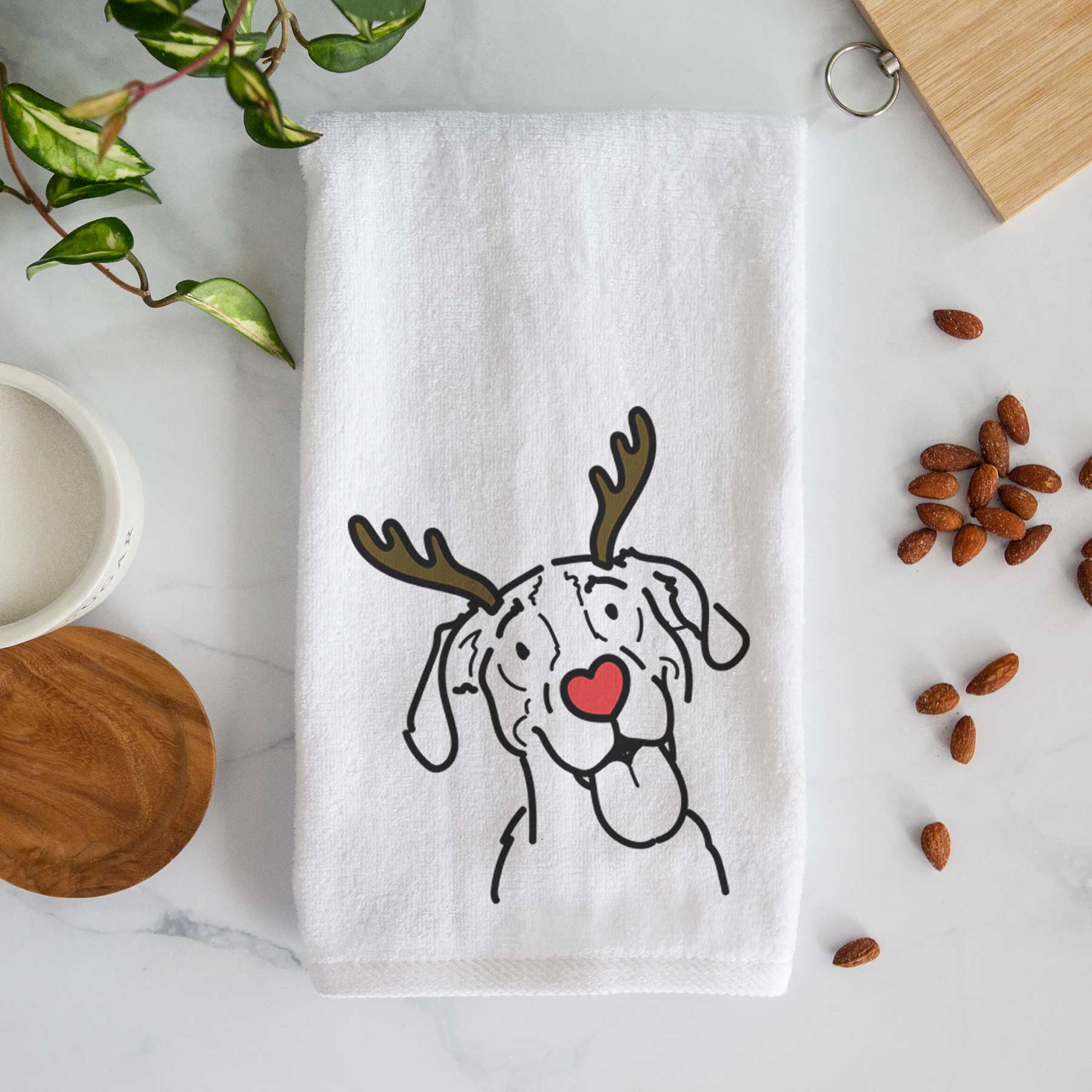 Red Nose Treeing Walker Coonhound - Kimble - Decorative Hand Towel