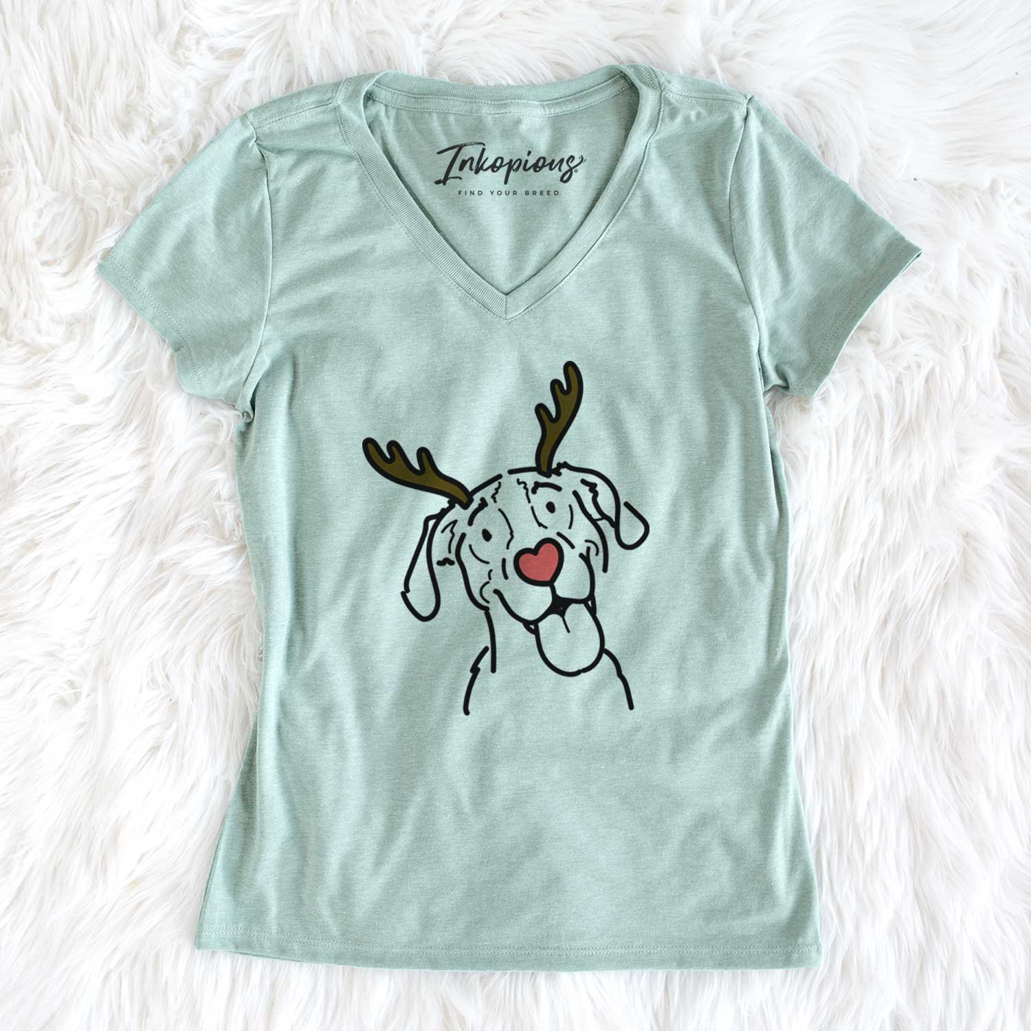 Red Nose Treeing Walker Coonhound - Kimble - Women's V-neck Shirt