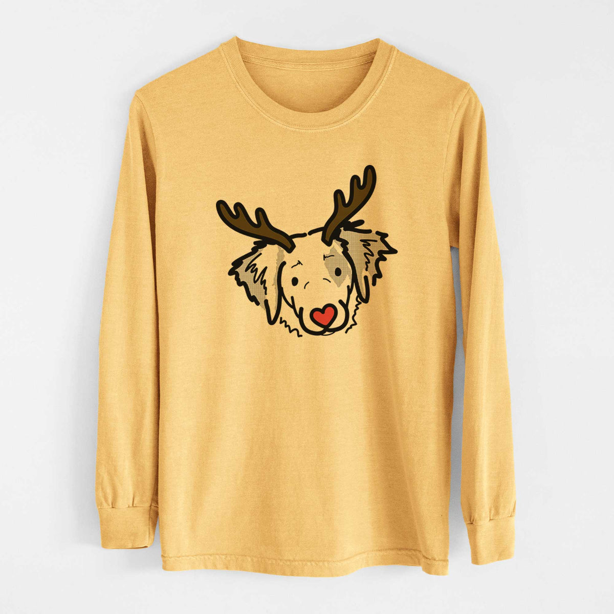 Red Nose Brittany Spaniel - Kiva - Heavyweight 100% Cotton Long Sleeve