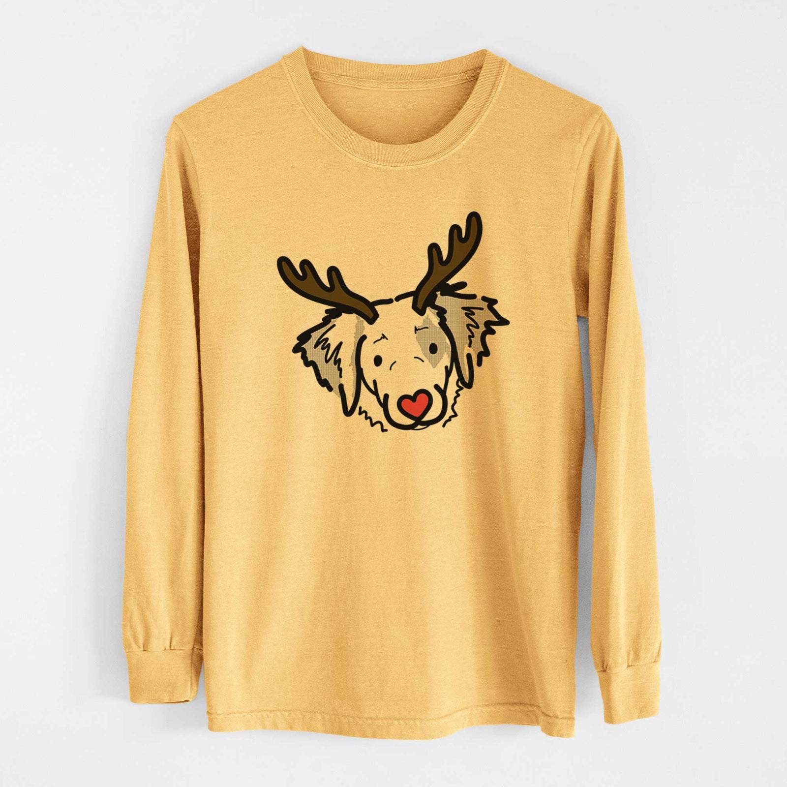 Red Nose Brittany Spaniel - Kiva - Heavyweight 100% Cotton Long Sleeve