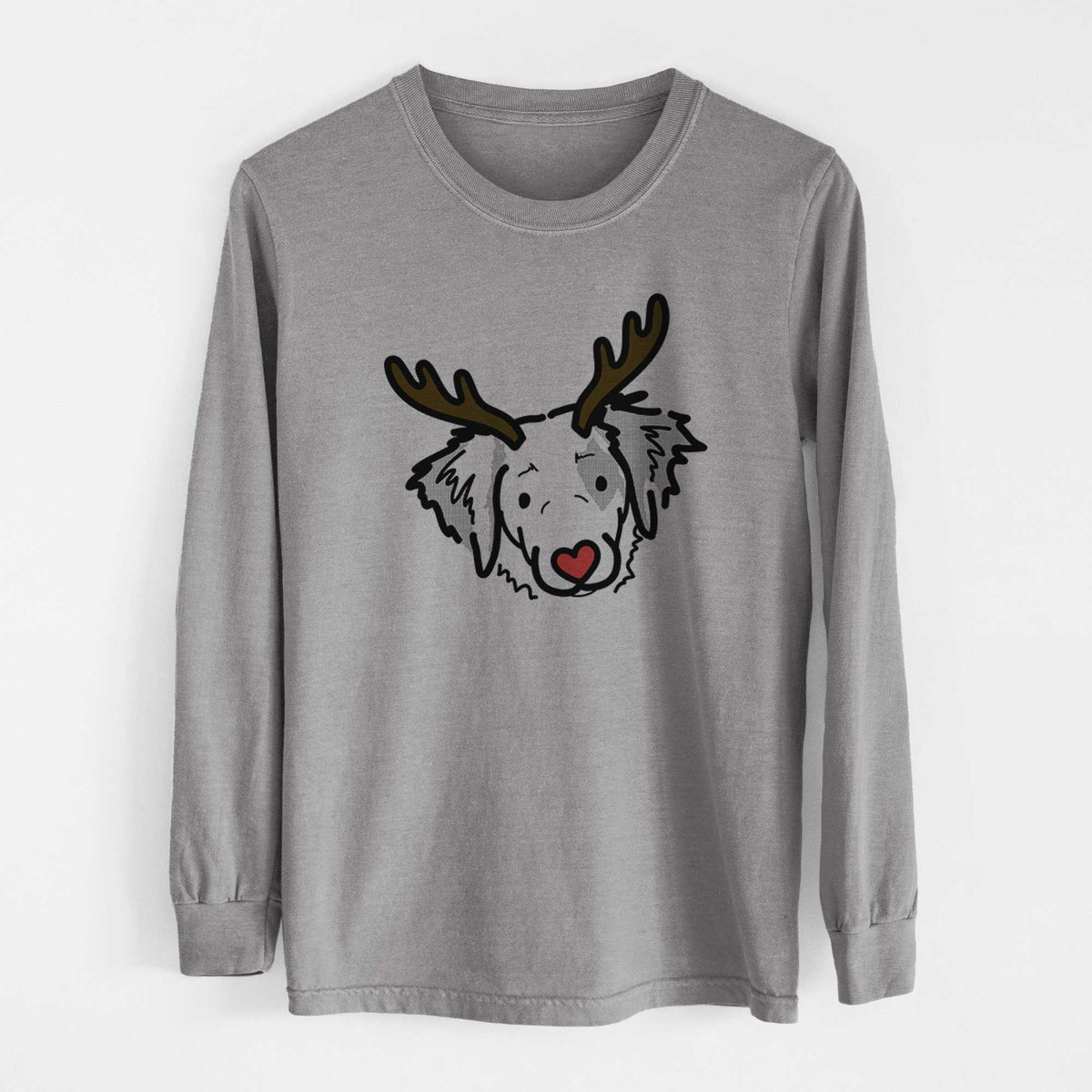 Red Nose Brittany Spaniel - Kiva - Heavyweight 100% Cotton Long Sleeve