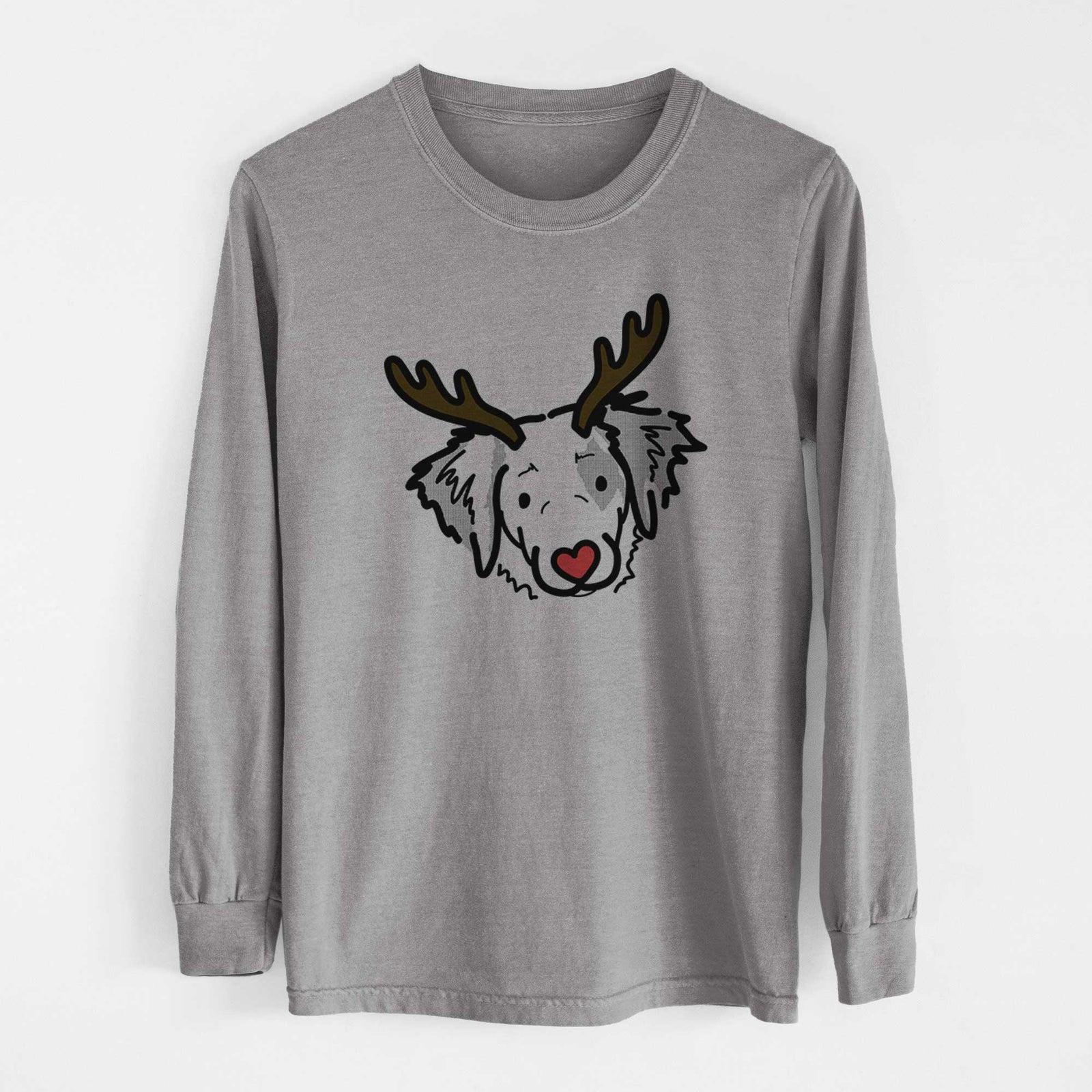 Red Nose Brittany Spaniel - Kiva - Heavyweight 100% Cotton Long Sleeve