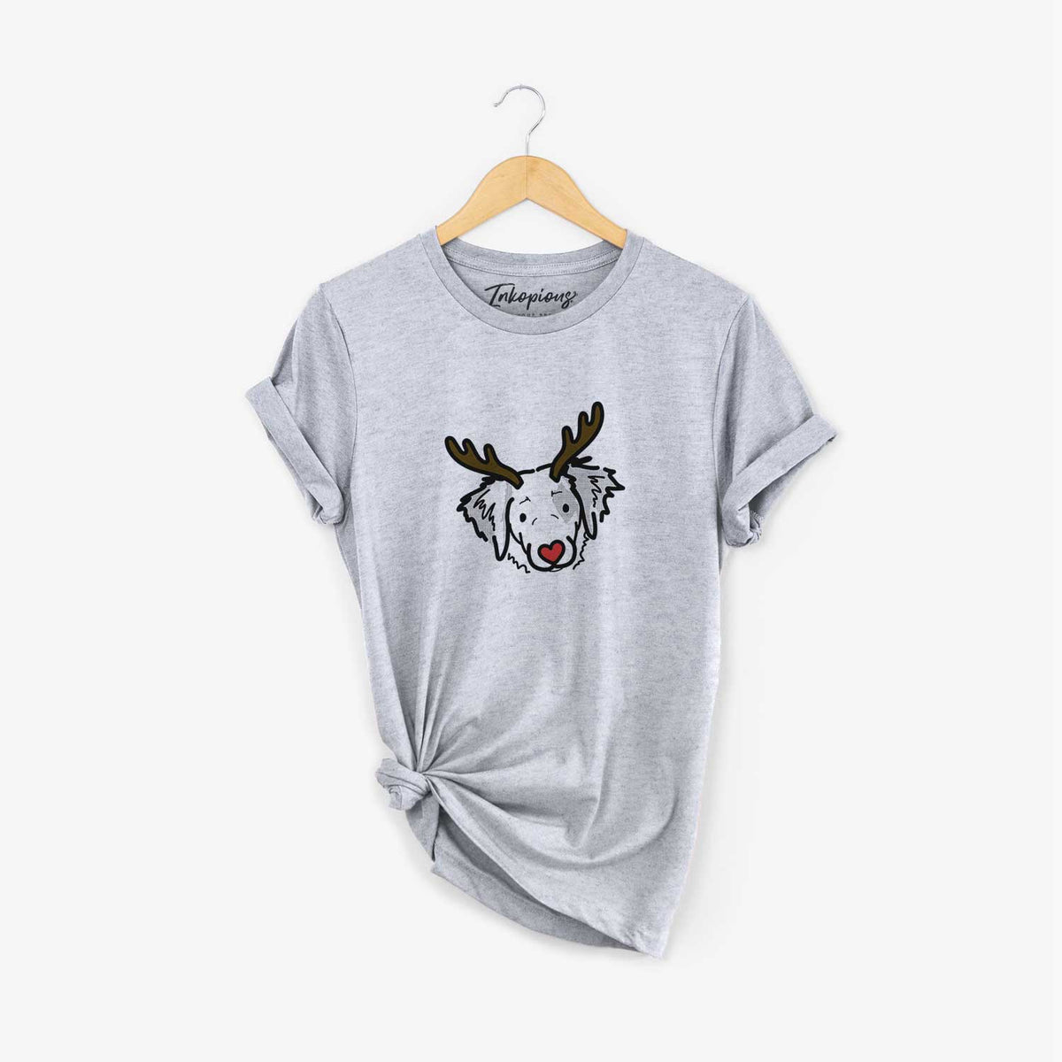 Red Nose Brittany Spaniel - Kiva - Unisex Crewneck