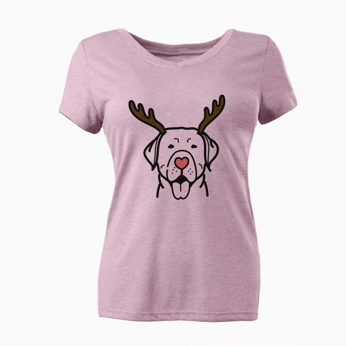 Red Nose Labrador Retriever - Women's V-neck Shirt
