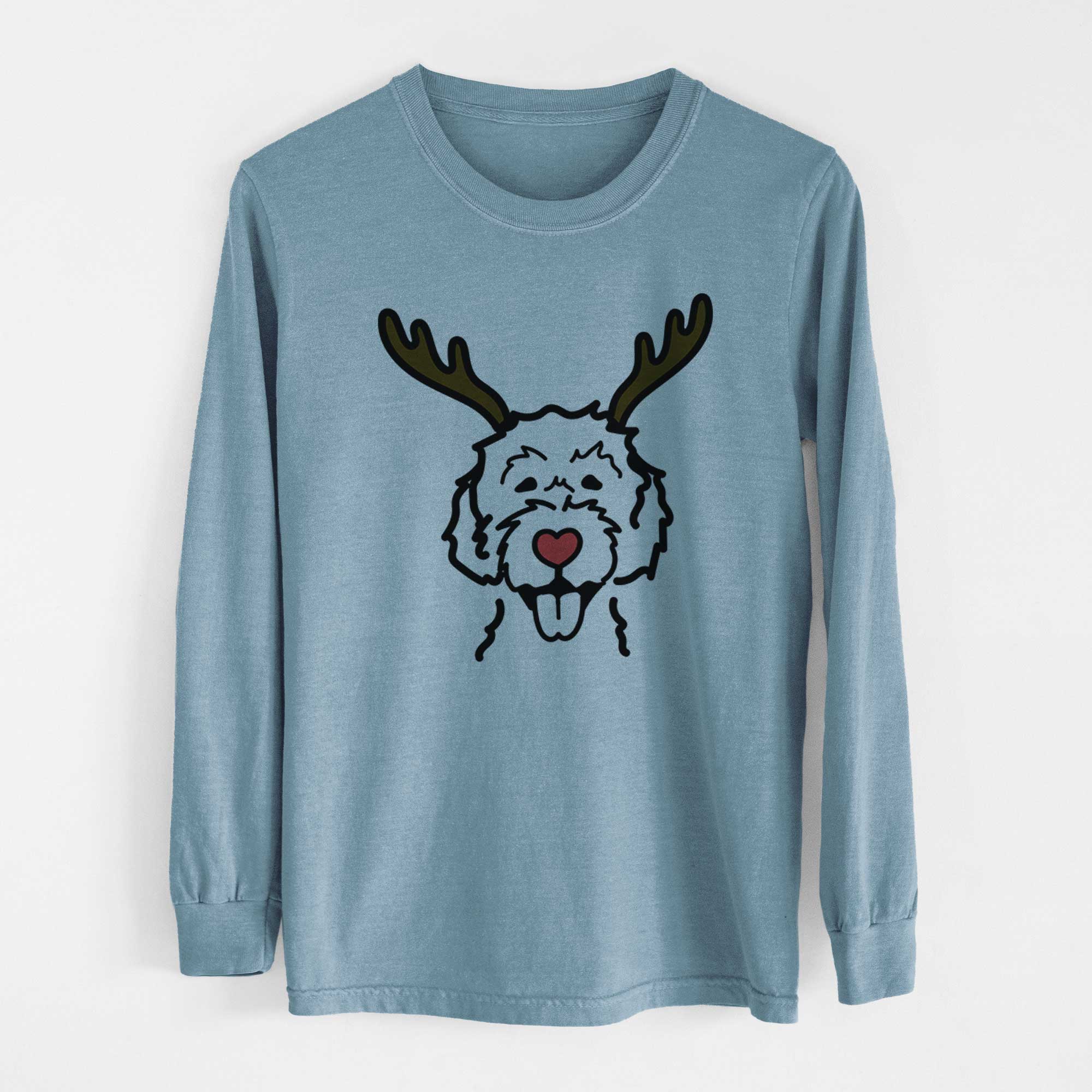 Red Nose Labradoodle - Heavyweight 100% Cotton Long Sleeve