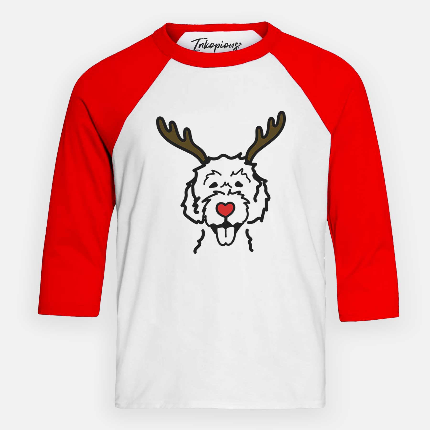 Red Nose Labradoodle - Youth 3/4 Long Sleeve