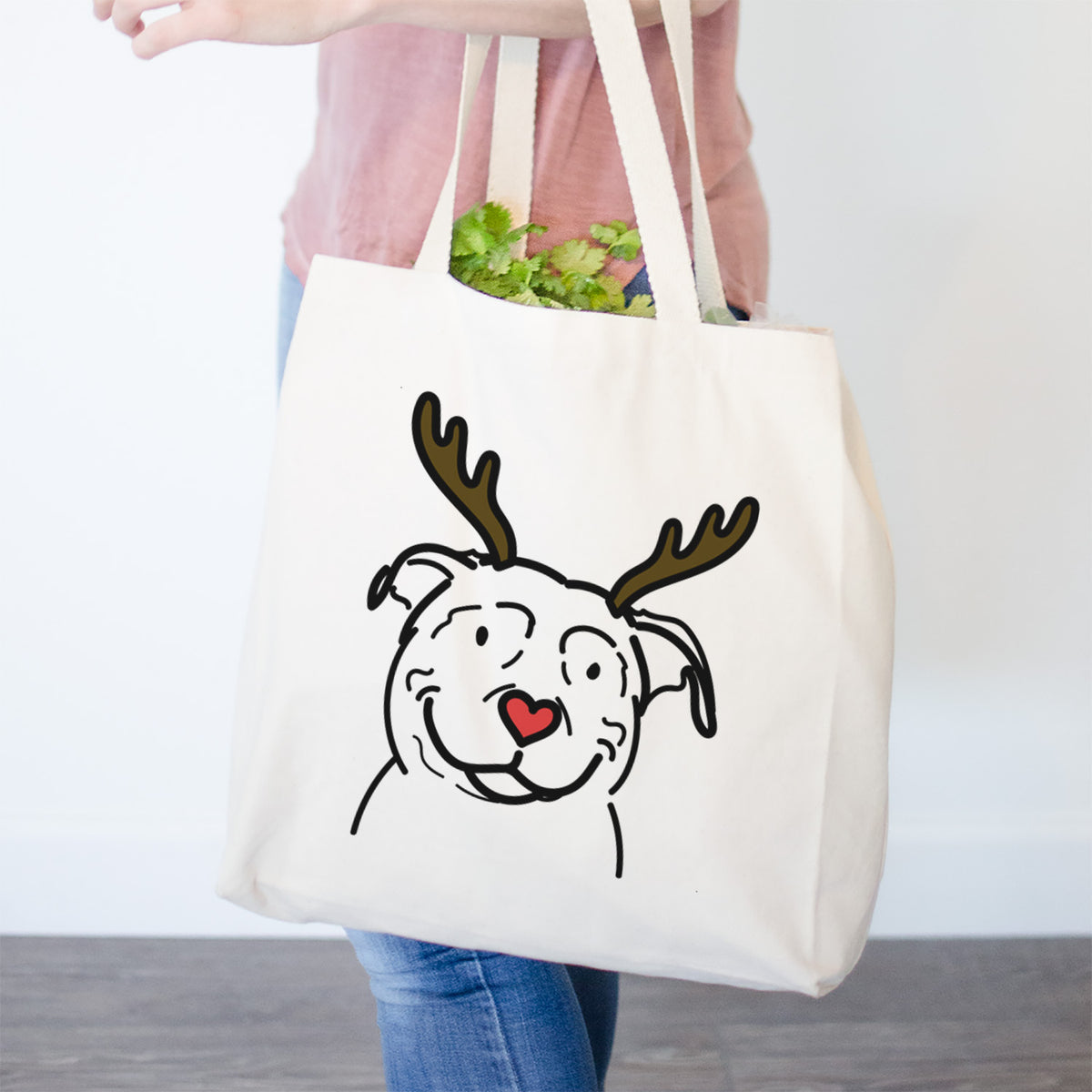 Red Nose American Pitbull Terrier - Lady - Tote Bag