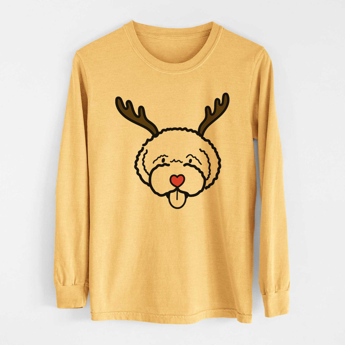 Red Nose Lagotta Romagnolo - Heavyweight 100% Cotton Long Sleeve