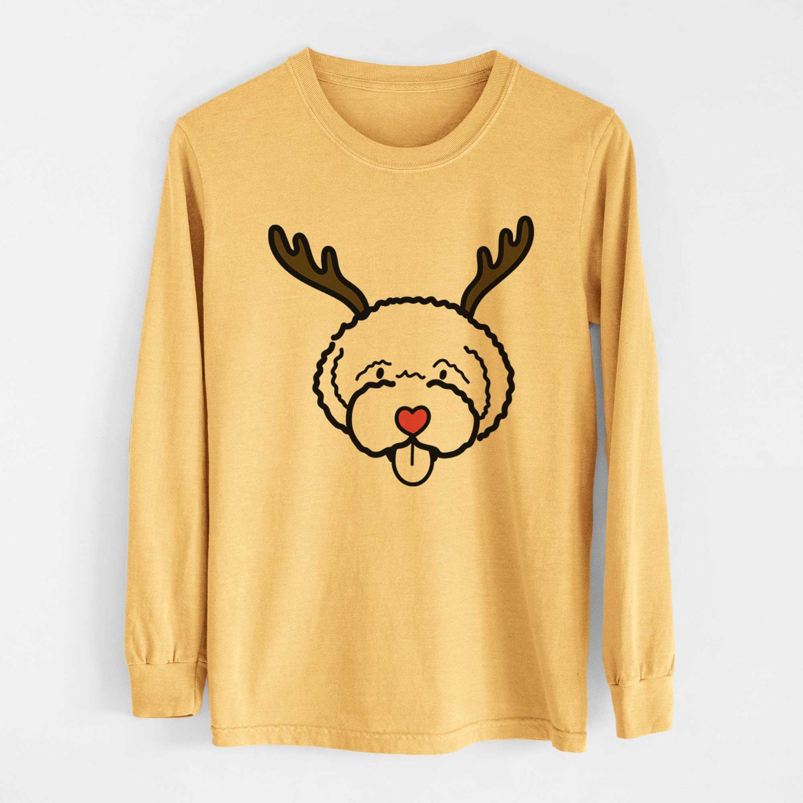 Red Nose Lagotta Romagnolo - Heavyweight 100% Cotton Long Sleeve