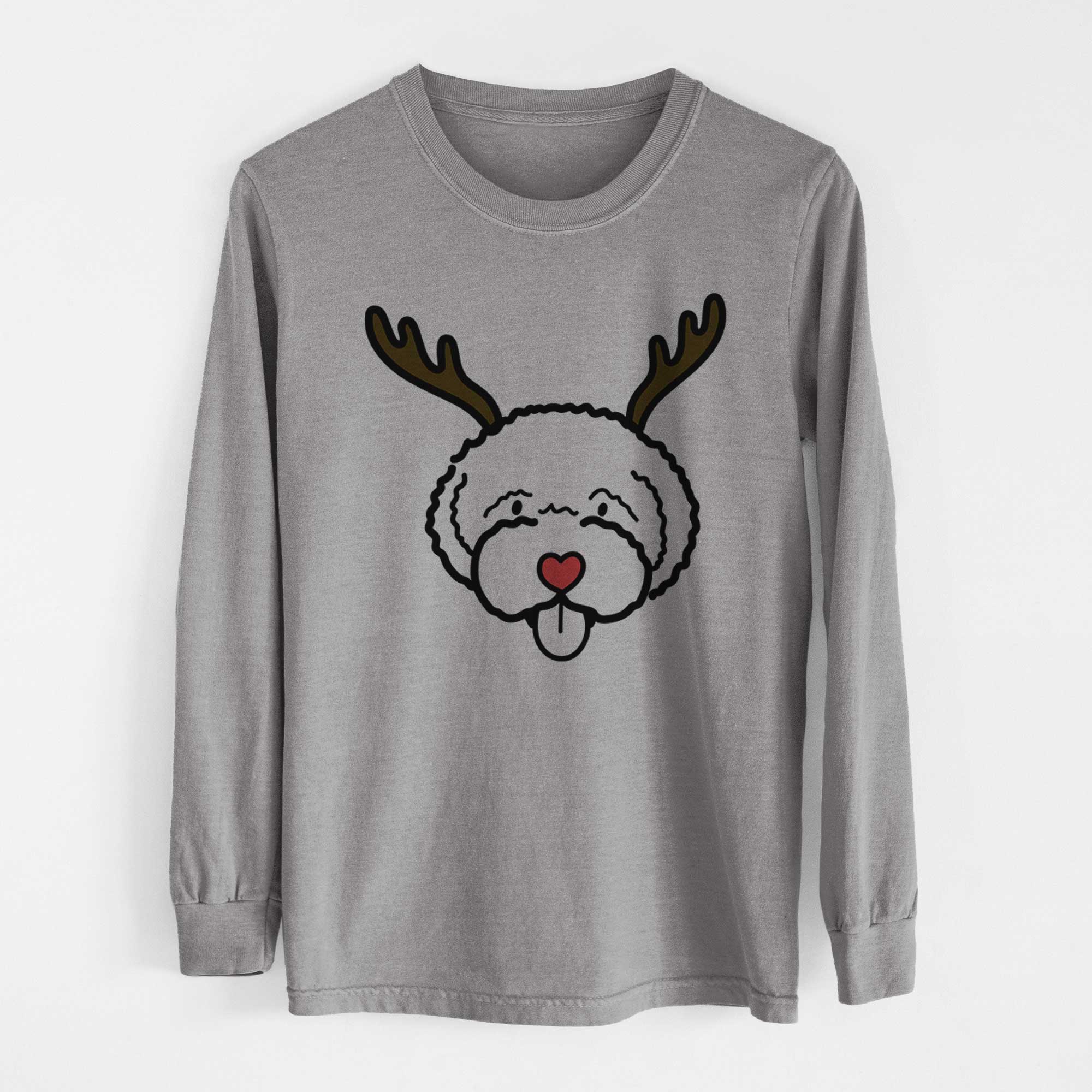 Red Nose Lagotta Romagnolo - Heavyweight 100% Cotton Long Sleeve