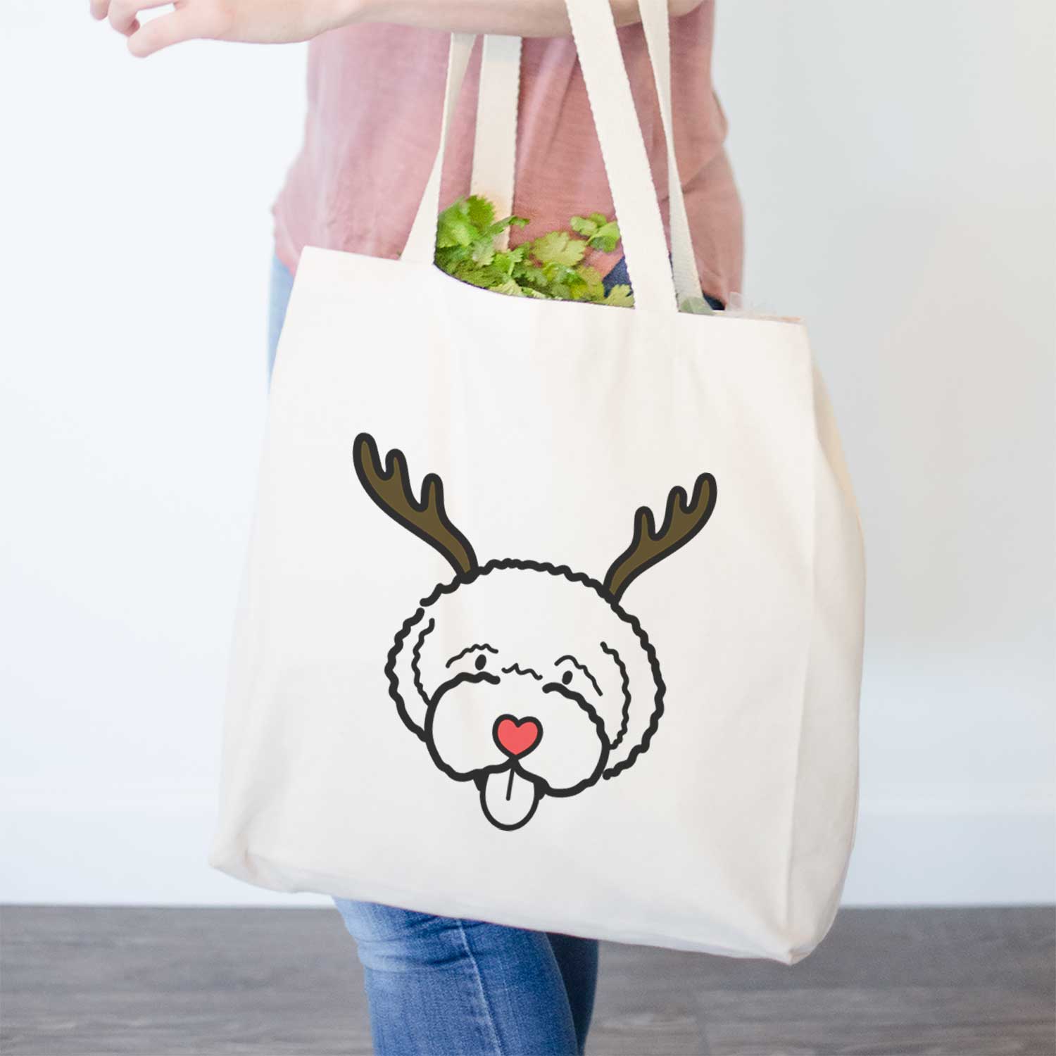 Red Nose Lagotta Romagnolo - Tote Bag