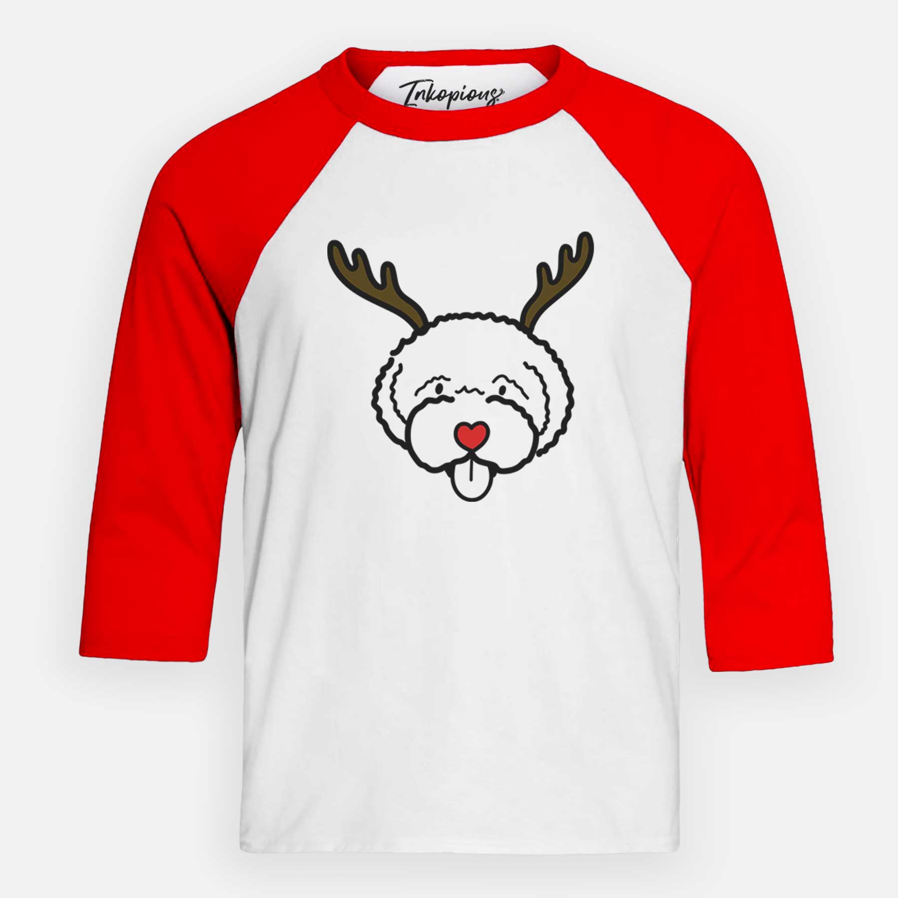 Red Nose Lagotta Romagnolo - Youth 3/4 Long Sleeve