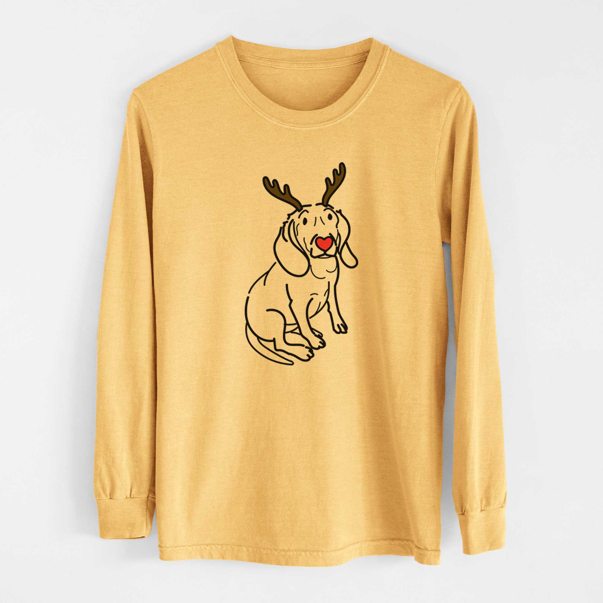 Red Nose Beagle - Lilly - Heavyweight 100% Cotton Long Sleeve