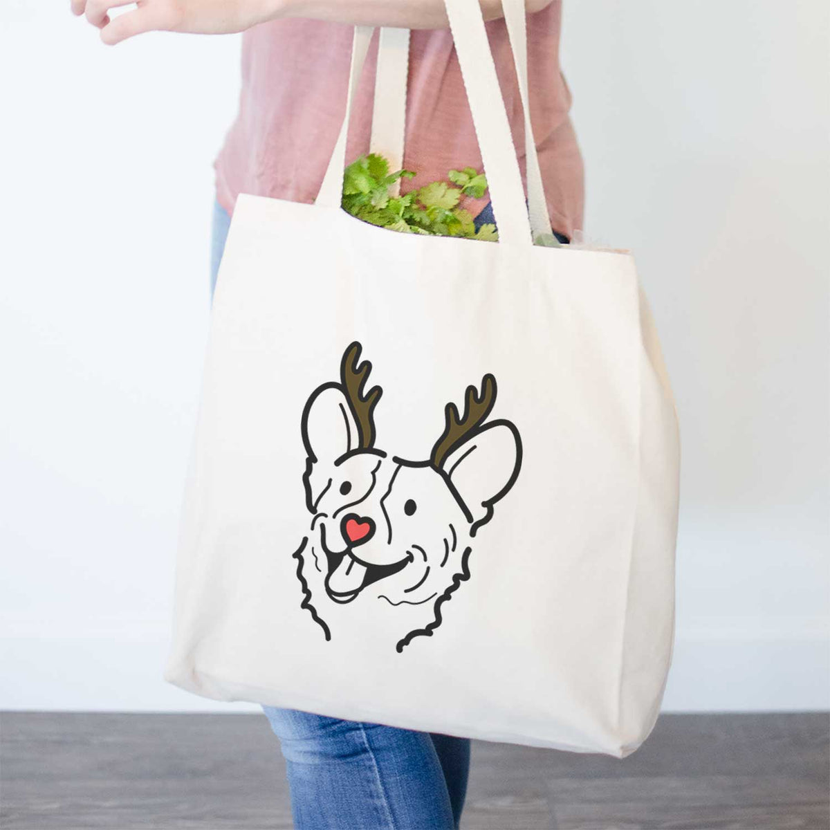 Red Nose Corgi - Lily - Tote Bag