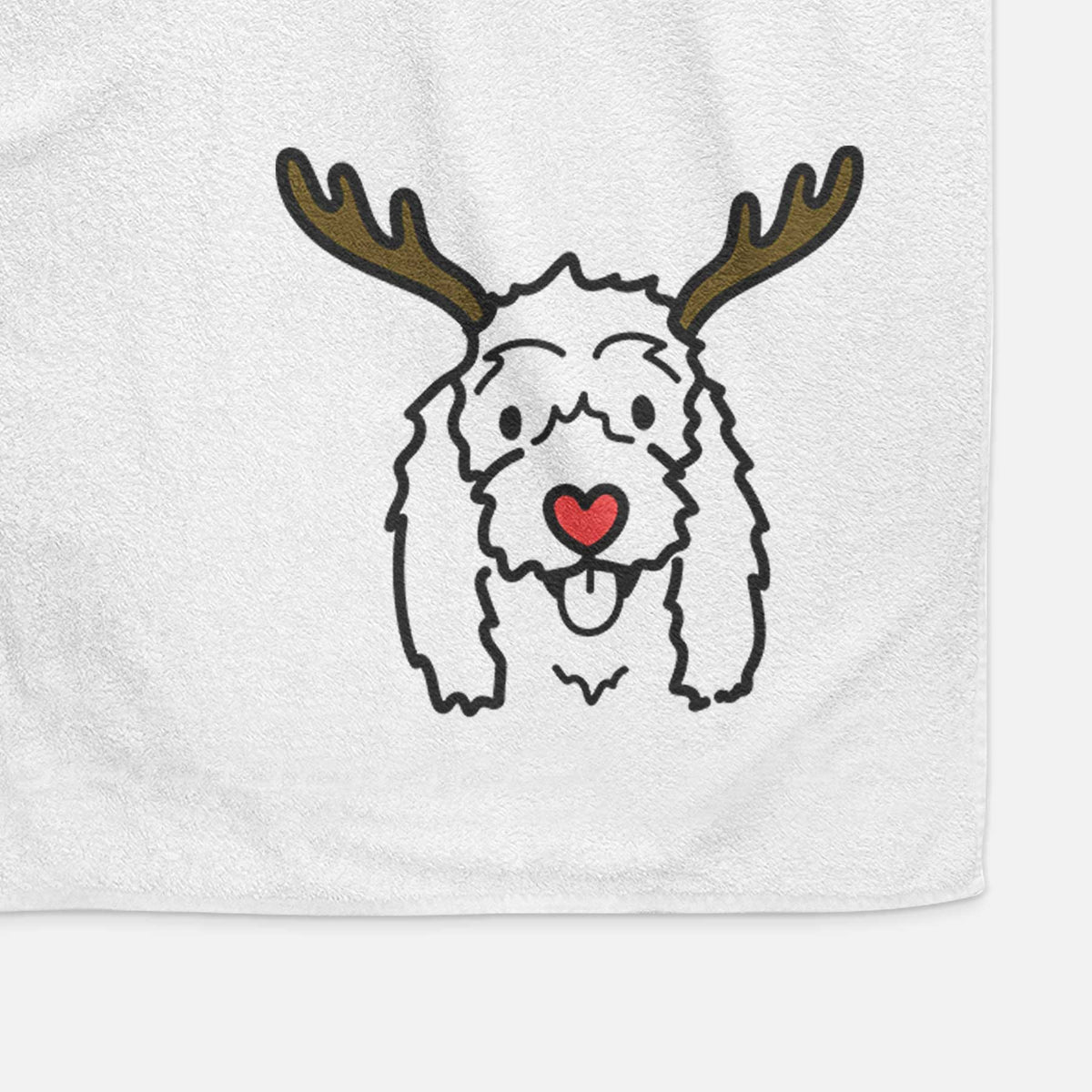 Red Nose Coton de Tulear - Louie - Decorative Hand Towel