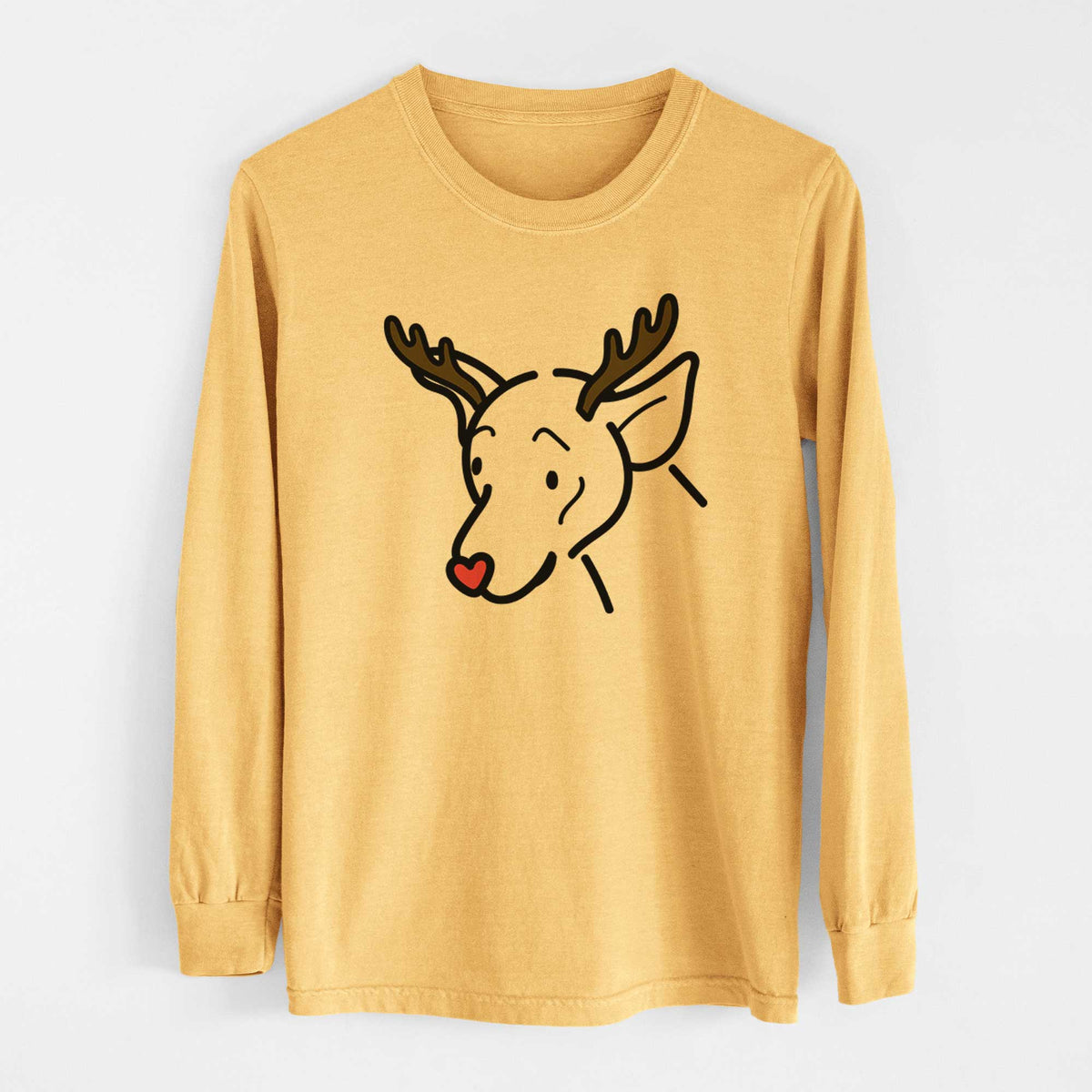 Red Nose Mixed Breed - Lucky - Heavyweight 100% Cotton Long Sleeve