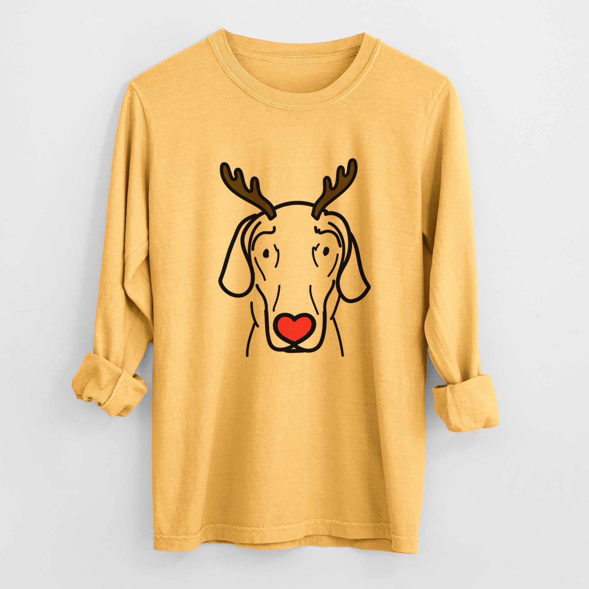 Red Nose Great Dane - Lucy - Heavyweight 100% Cotton Long Sleeve