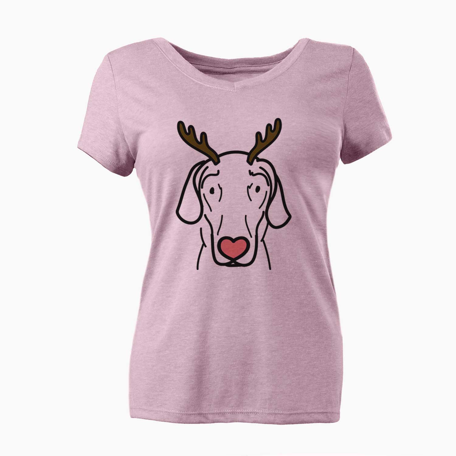 Red Nose Great Dane - Lucy - Women's V-neck Shirt