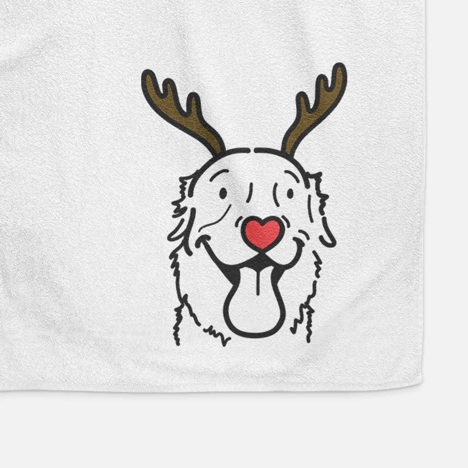 Red Nose Golden Retriever - Maple - Decorative Hand Towel