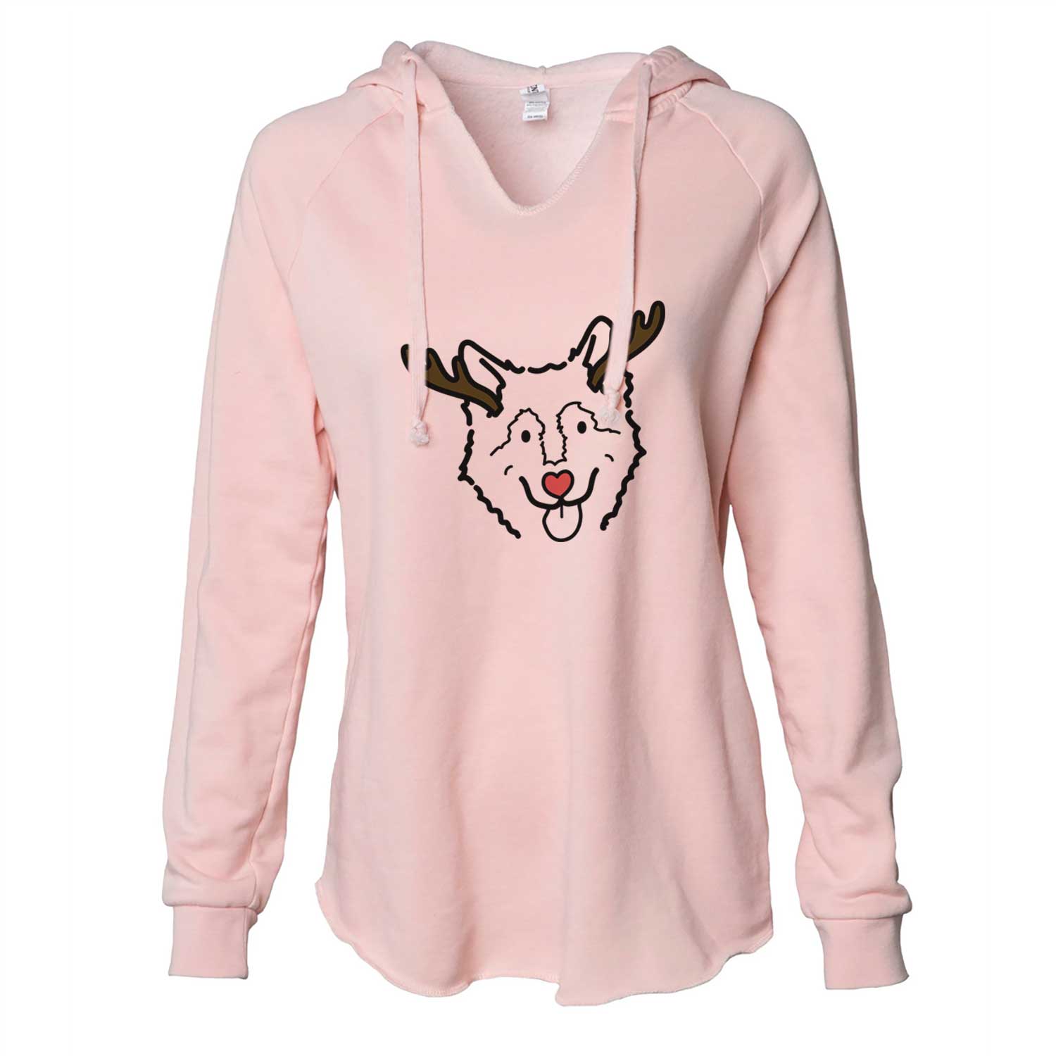 Red Nose Alaskan Malamute - Max - Cali Wave Hooded Sweatshirt