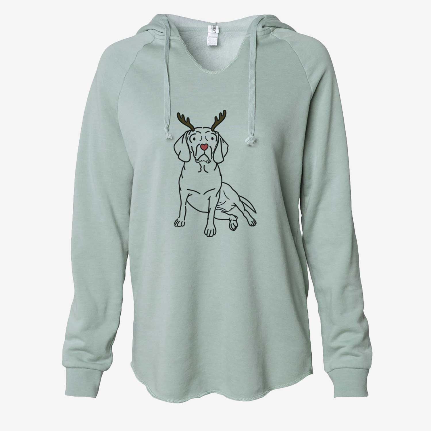 Red Nose Puggle - Mayble - Cali Wave Hooded Sweatshirt