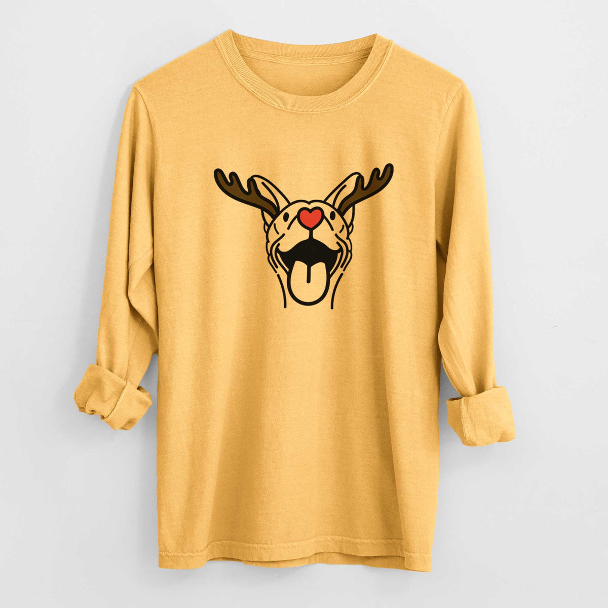 Red Nose Basenji - Merlin - Heavyweight 100% Cotton Long Sleeve