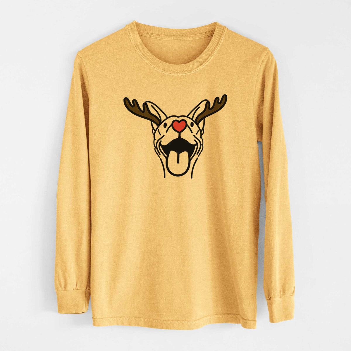 Red Nose Basenji - Merlin - Heavyweight 100% Cotton Long Sleeve