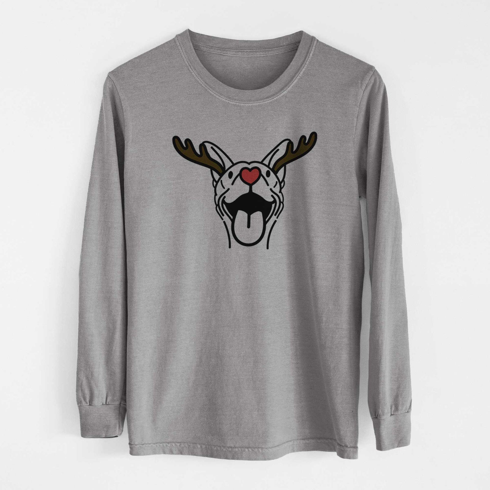 Red Nose Basenji - Merlin - Heavyweight 100% Cotton Long Sleeve
