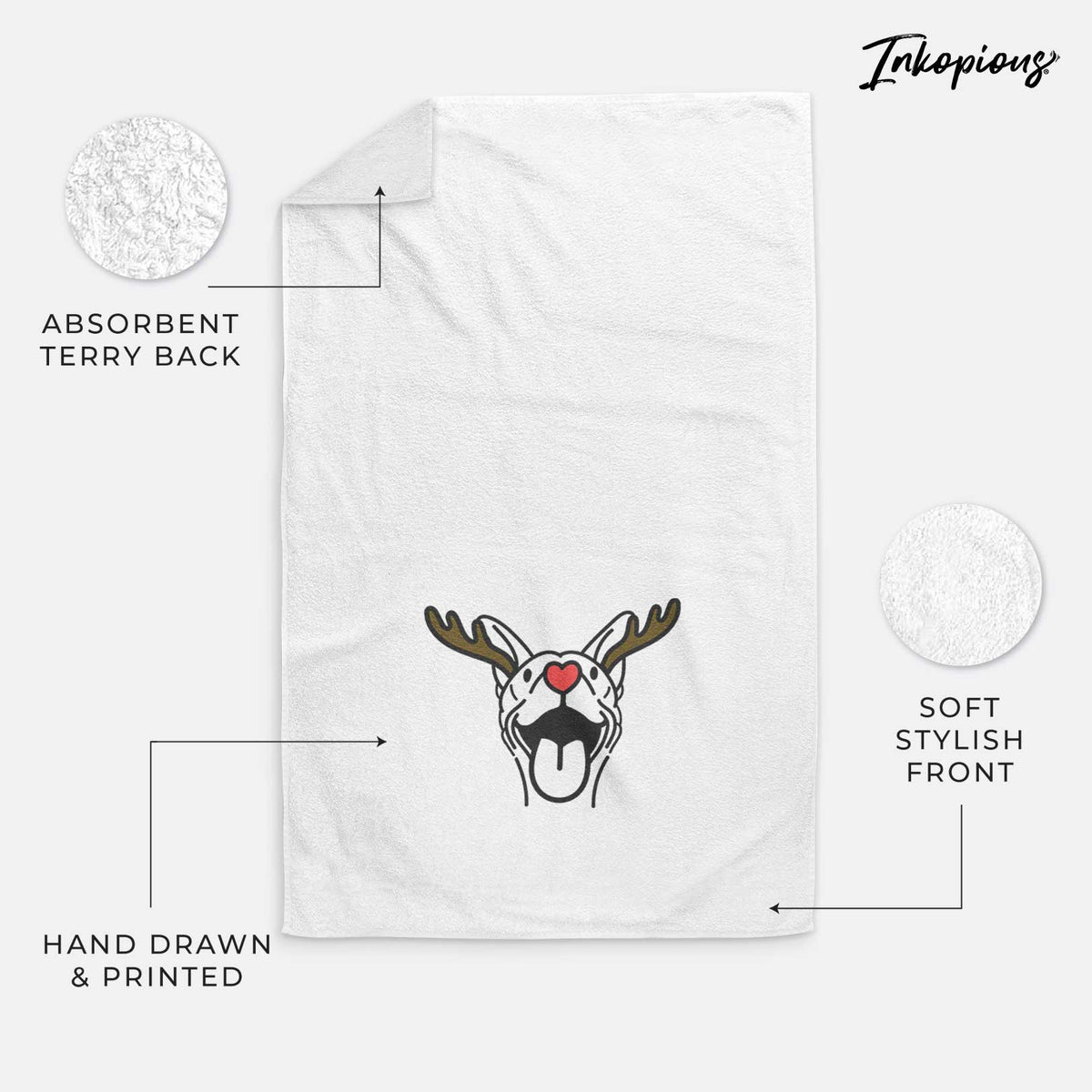 Red Nose Basenji - Merlin - Decorative Hand Towel