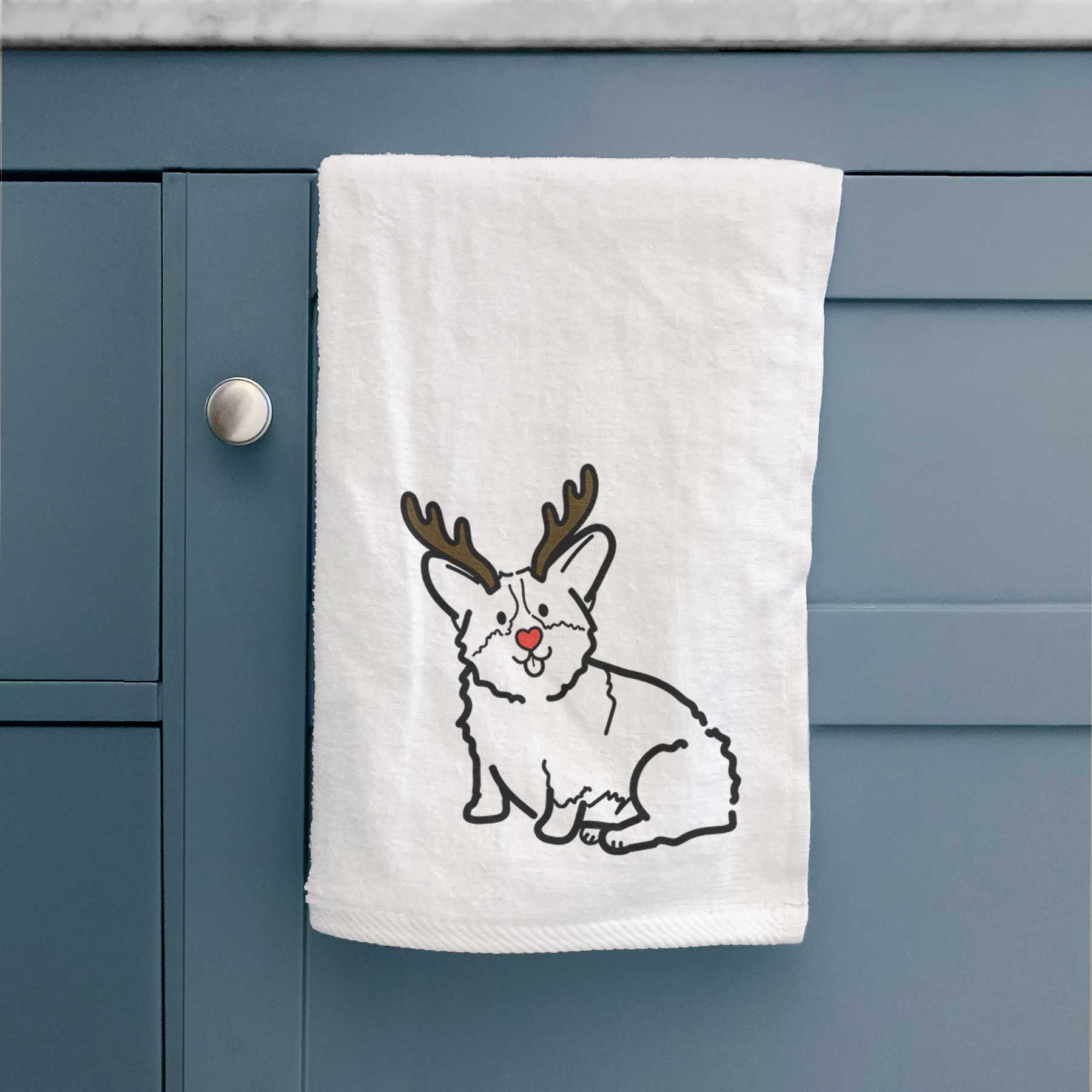 Red Nose Pembroke Welsh Corgi - Millie - Decorative Hand Towel