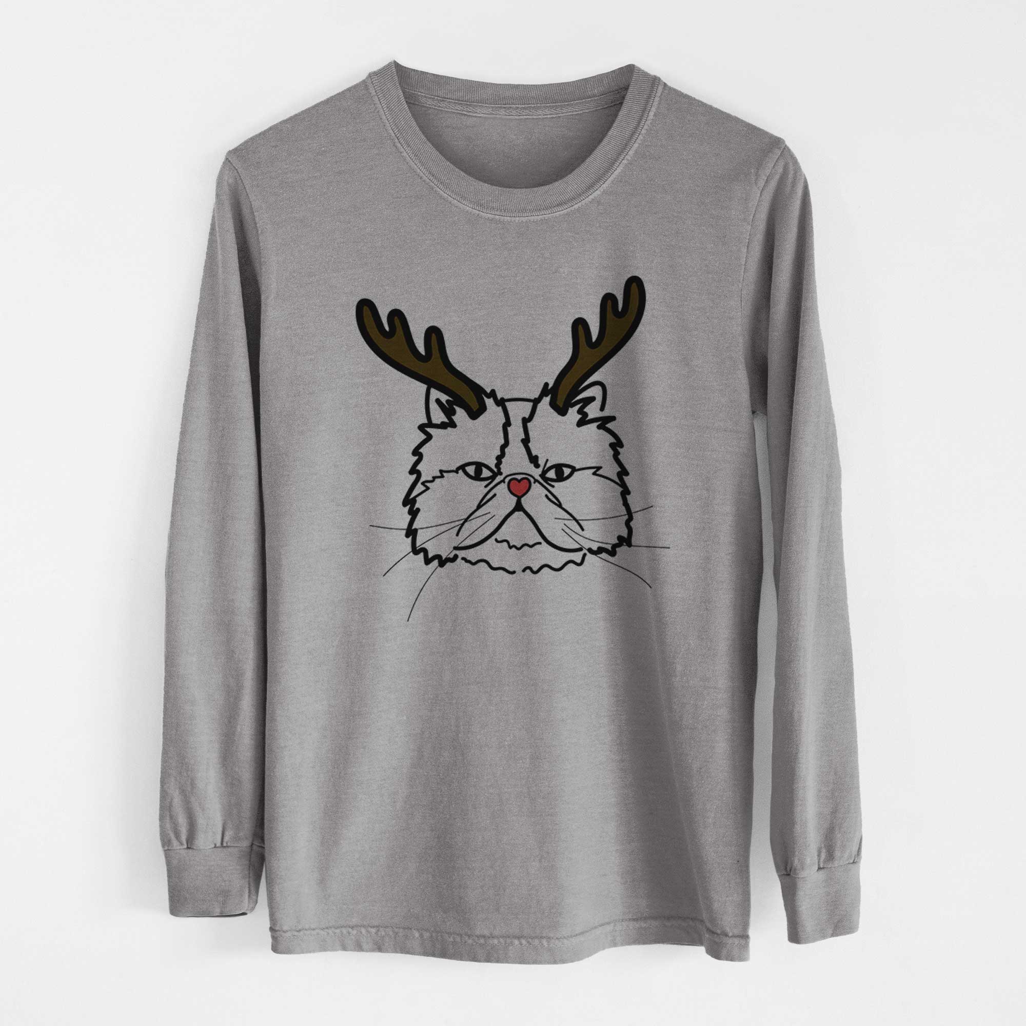 Red Nose Persian Cat - Mila - Heavyweight 100% Cotton Long Sleeve