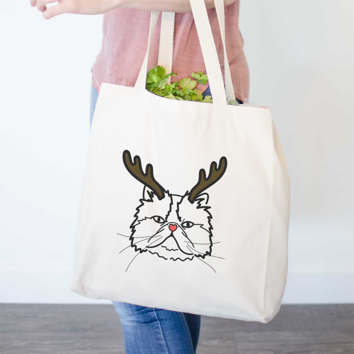 Red Nose Persian Cat - Mila - Tote Bag