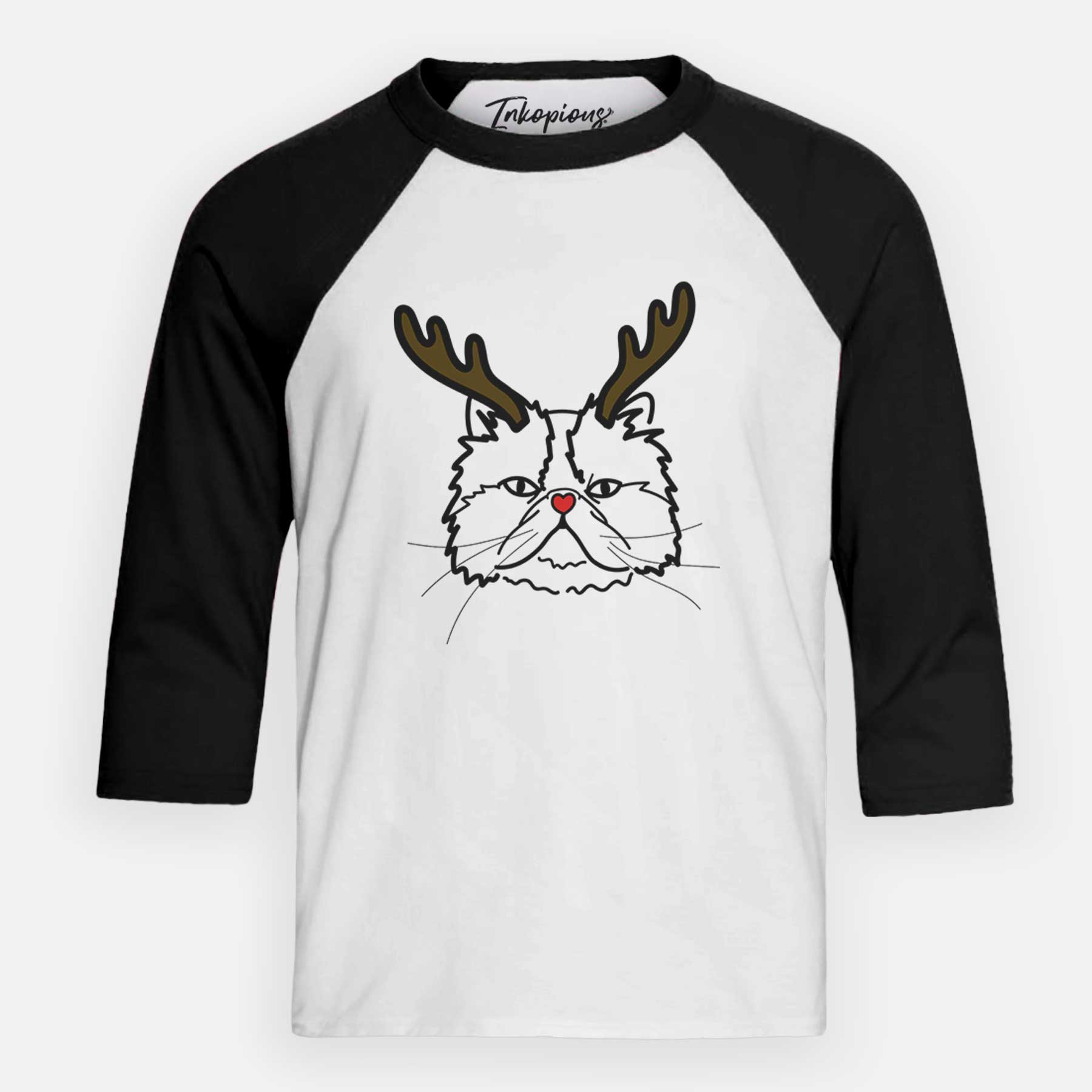 Red Nose Persian Cat - Mila - Youth 3/4 Long Sleeve