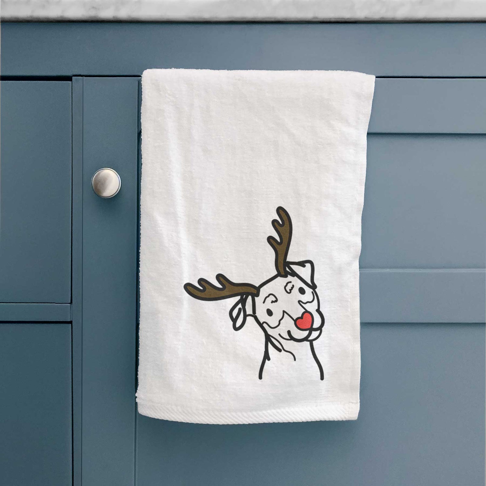 Red Nose Mini Pinscher - Decorative Hand Towel