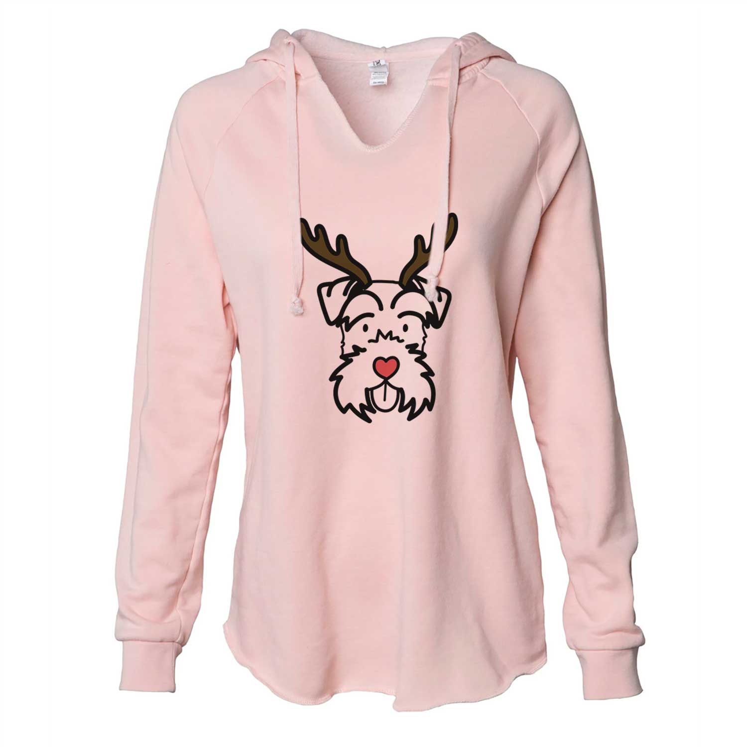 Red Nose Miniature Schnauzer - Cali Wave Hooded Sweatshirt