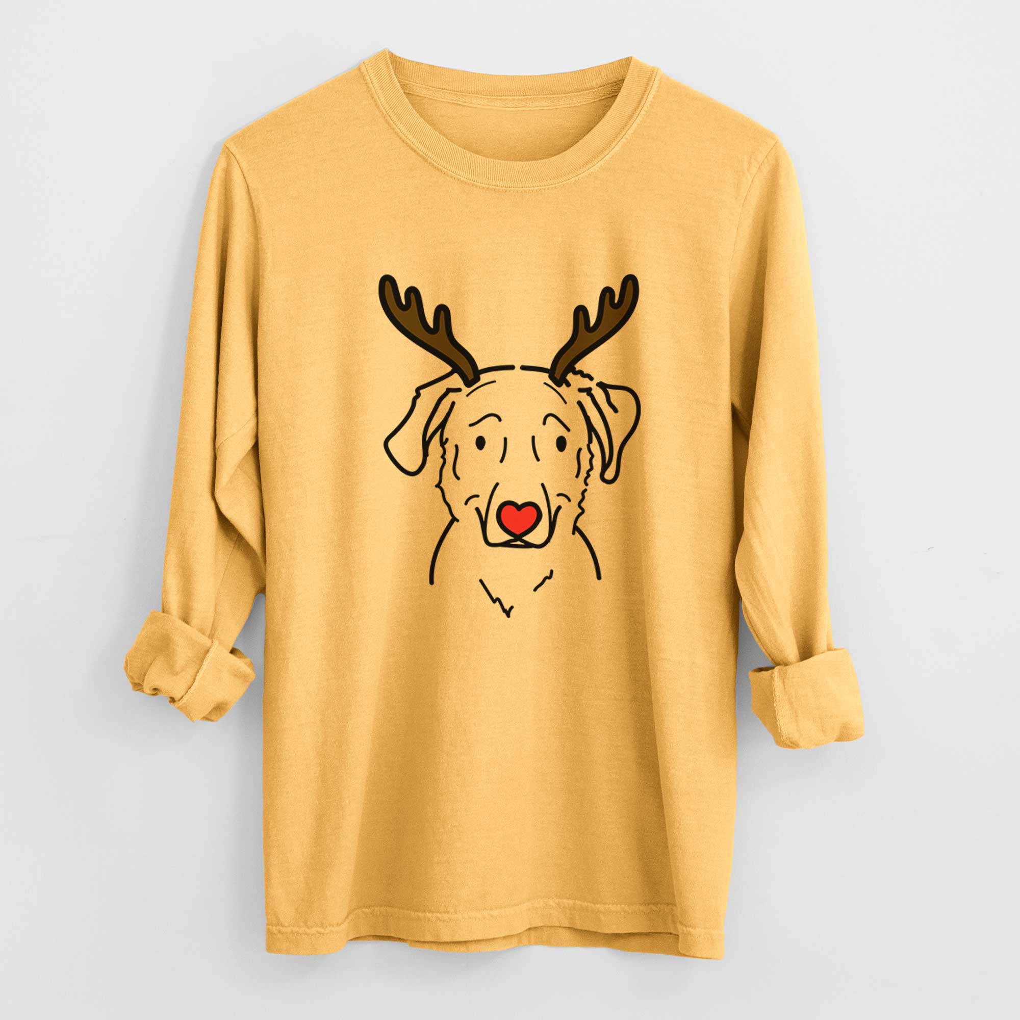 Red Nose Golden Retriever Mix - Mitzi - Heavyweight 100% Cotton Long Sleeve