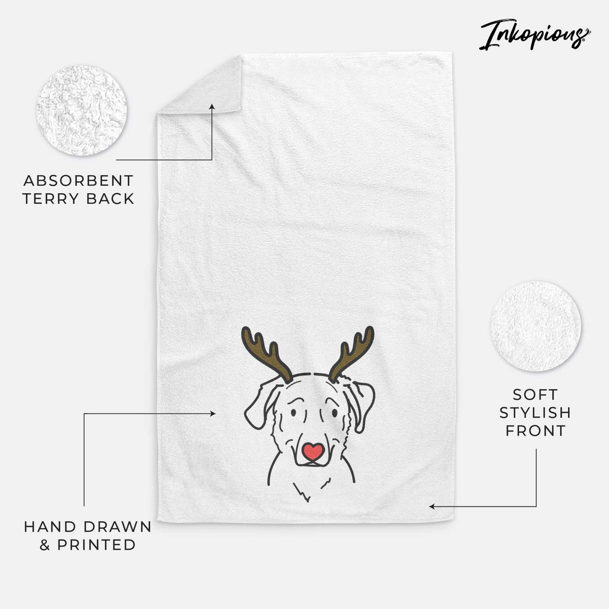 Red Nose Golden Retriever Mix - Mitzi - Decorative Hand Towel