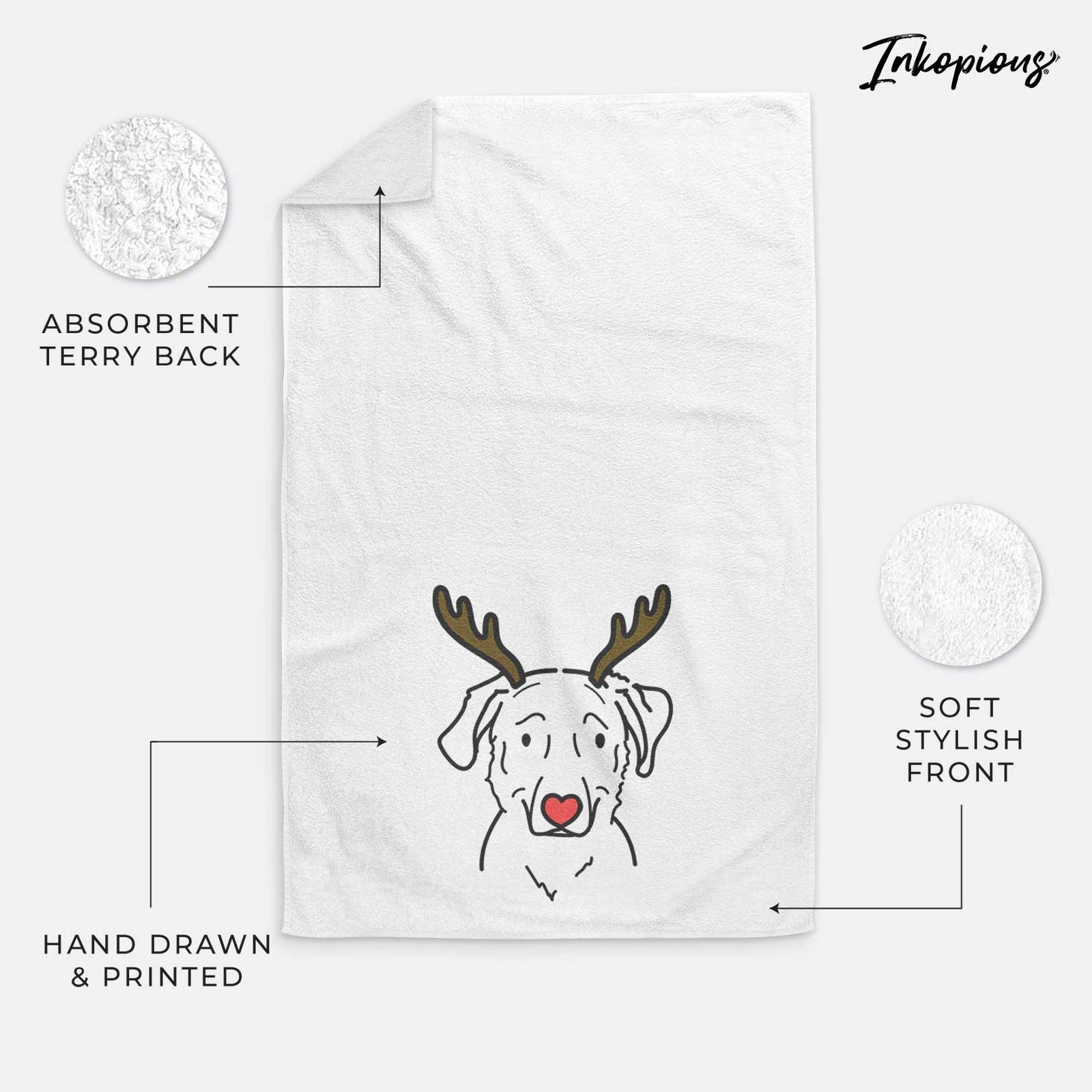 Red Nose Golden Retriever Mix - Mitzi - Decorative Hand Towel