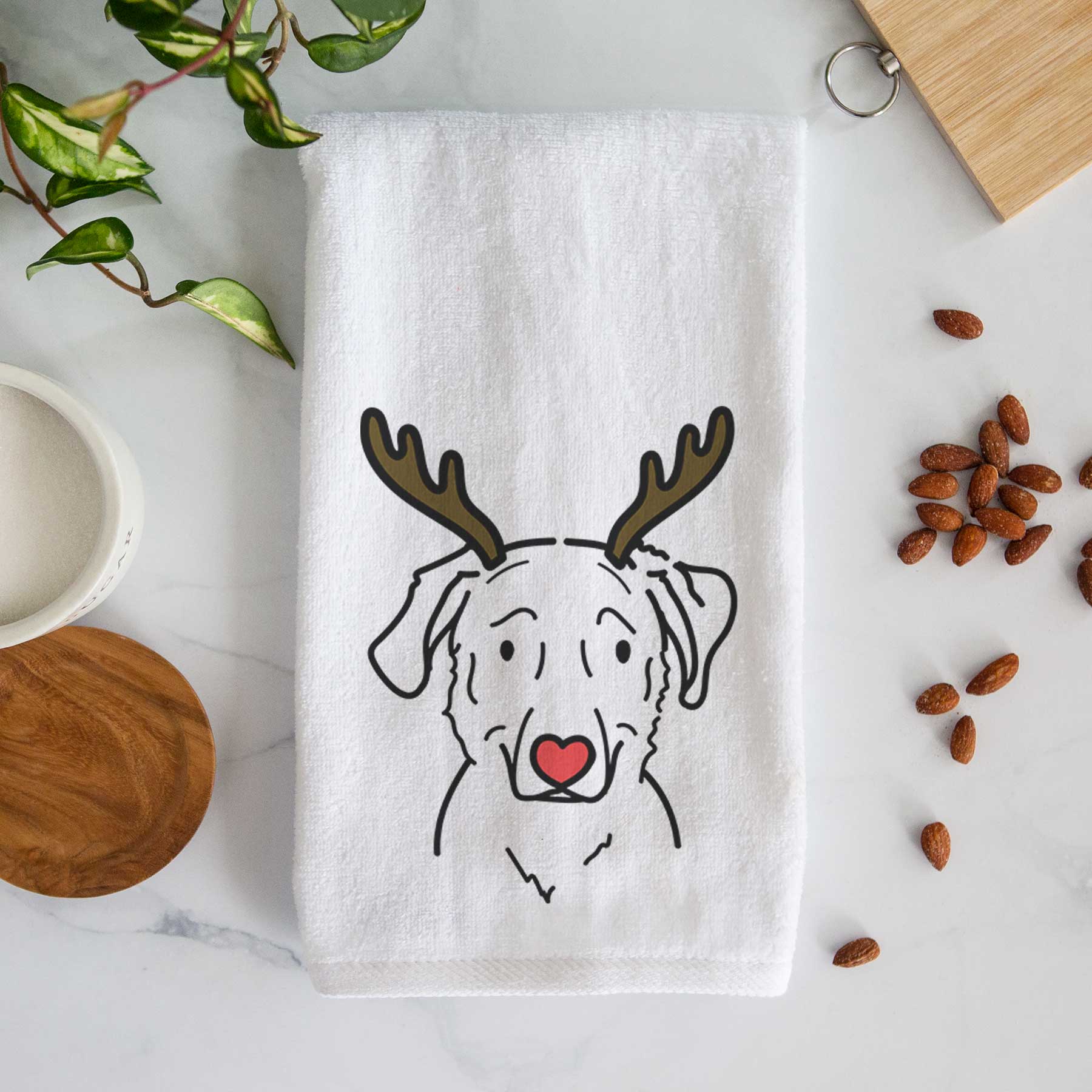 Red Nose Golden Retriever Mix - Mitzi - Decorative Hand Towel