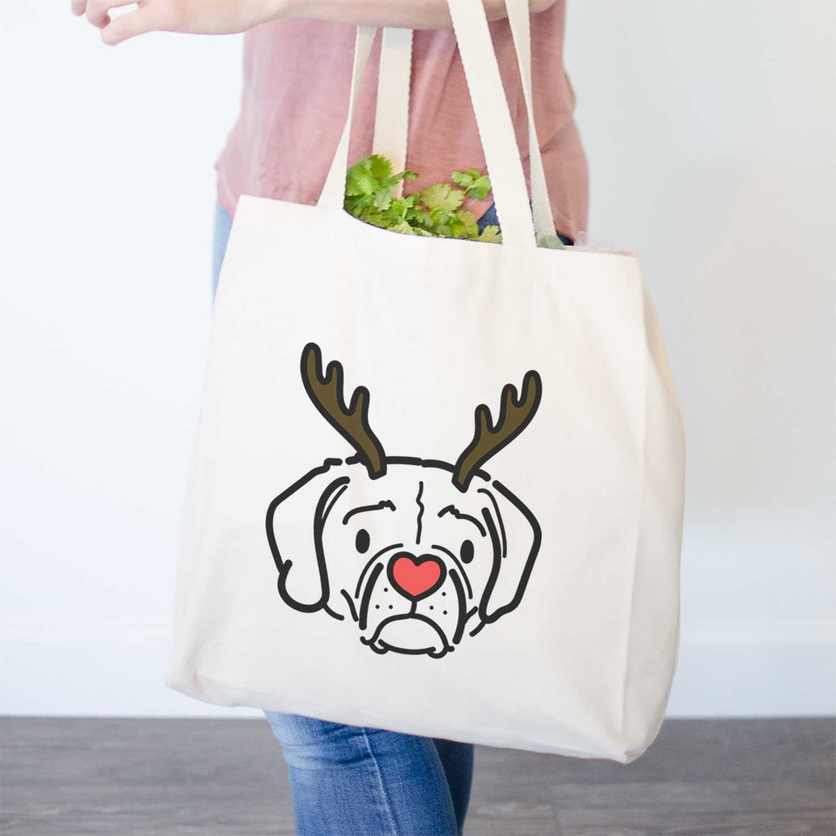 Red Nose Puggle - Mitzi - Tote Bag