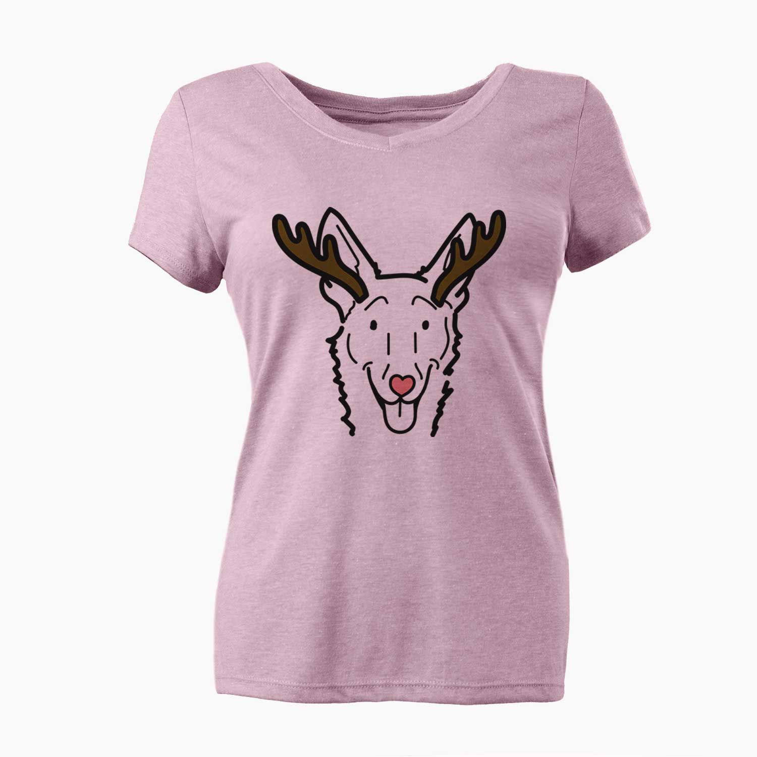 Red Nose Carolina Dog - Mochi - Women's V-neck Shirt