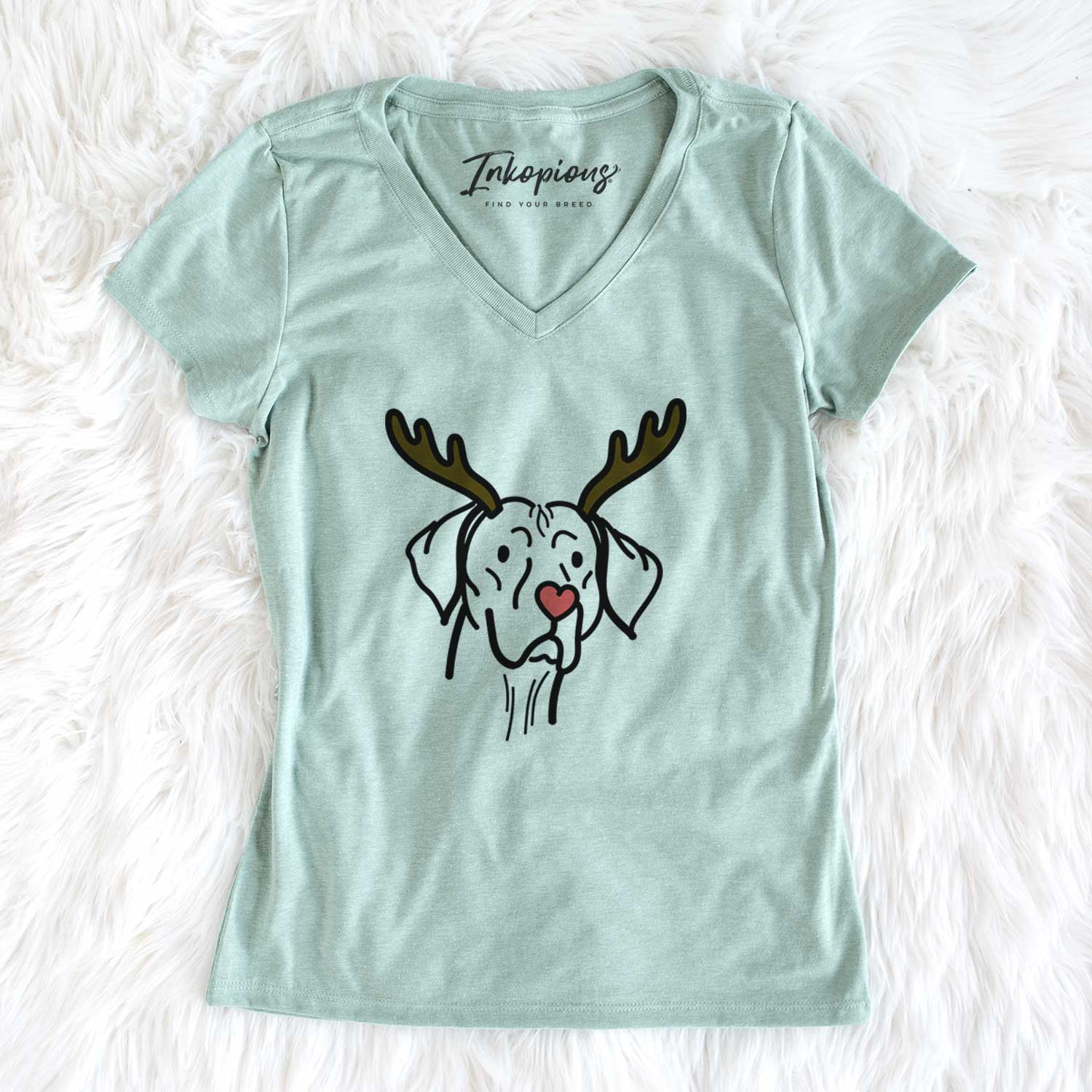 Red Nose Vizsla - Moose - Women's V-neck Shirt