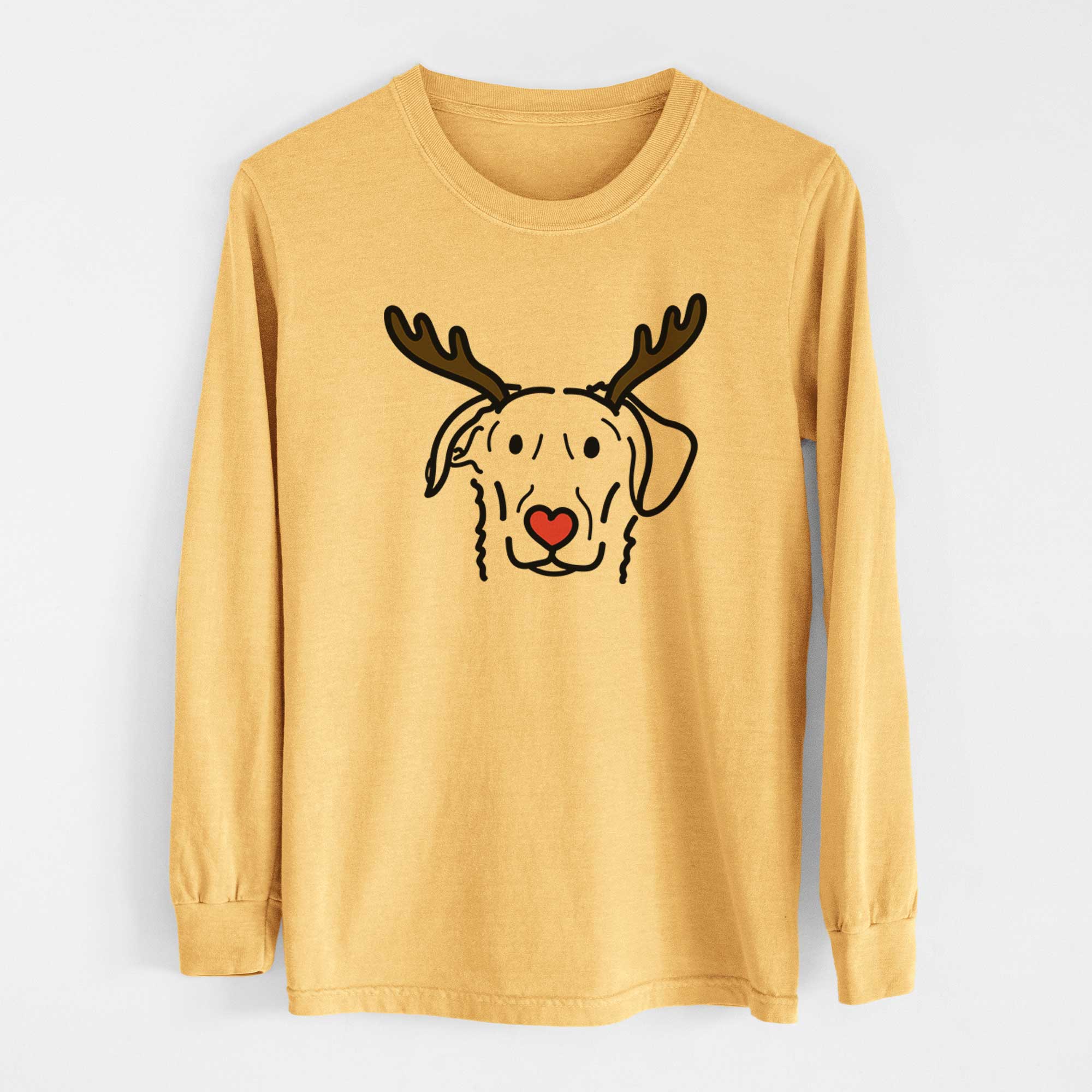 Red Nose German Shepherd Mix - Morrison - Heavyweight 100% Cotton Long Sleeve