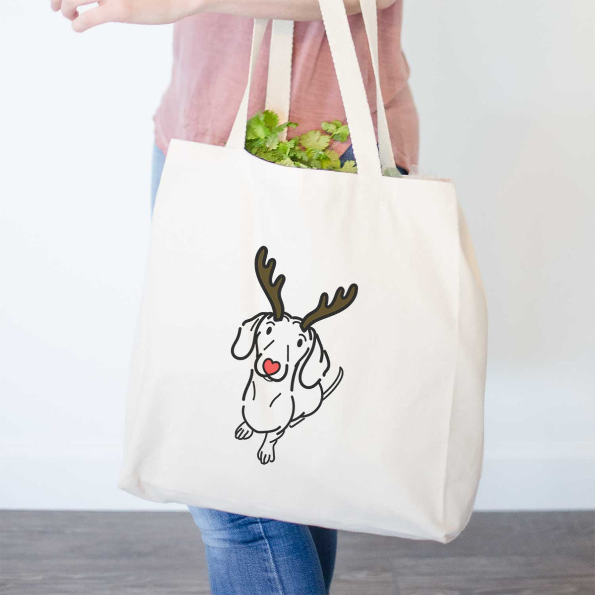 Red Nose Dachshund - Moxie - Tote Bag