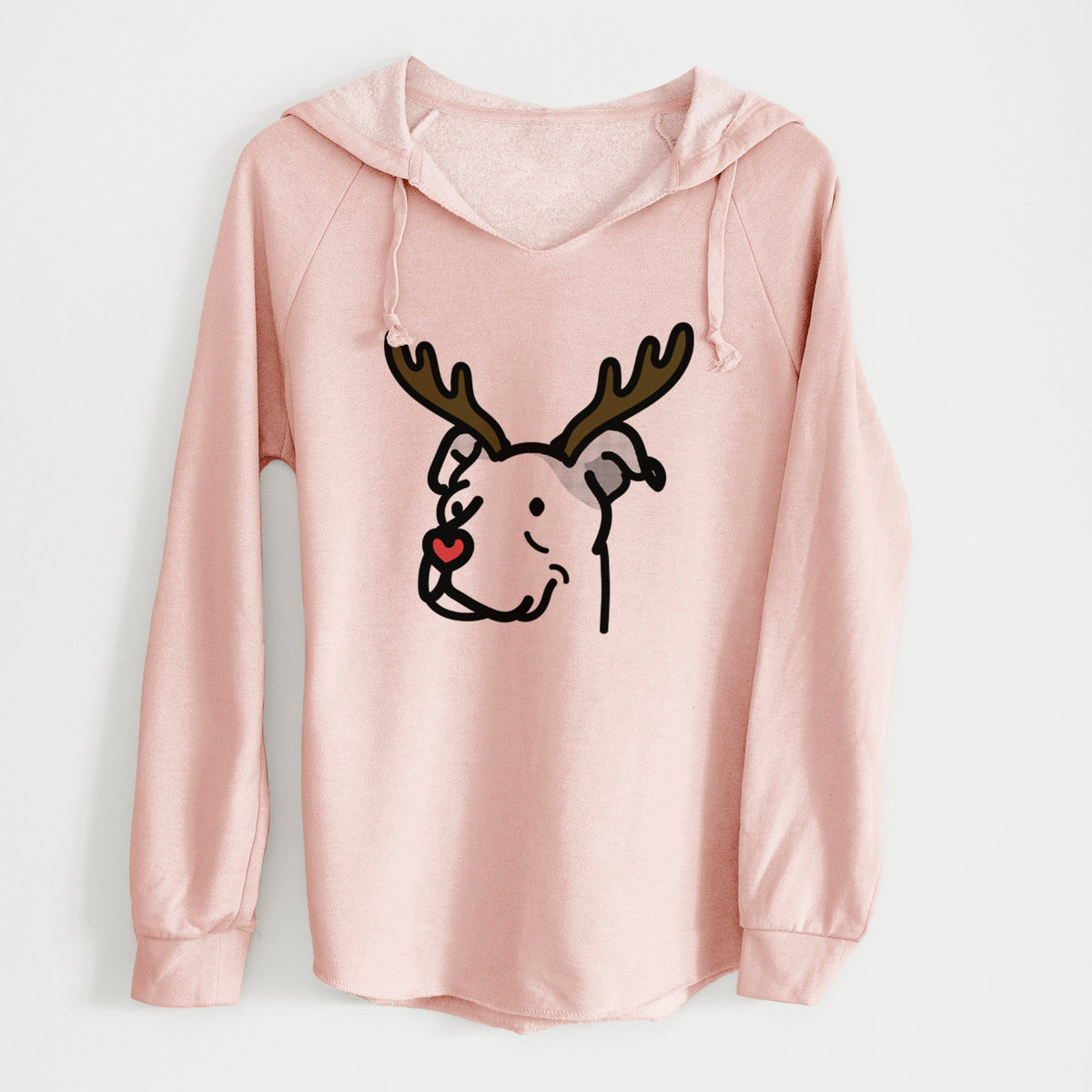 Red Nose Pitbull Mix - Mr. Sir - Cali Wave Hooded Sweatshirt