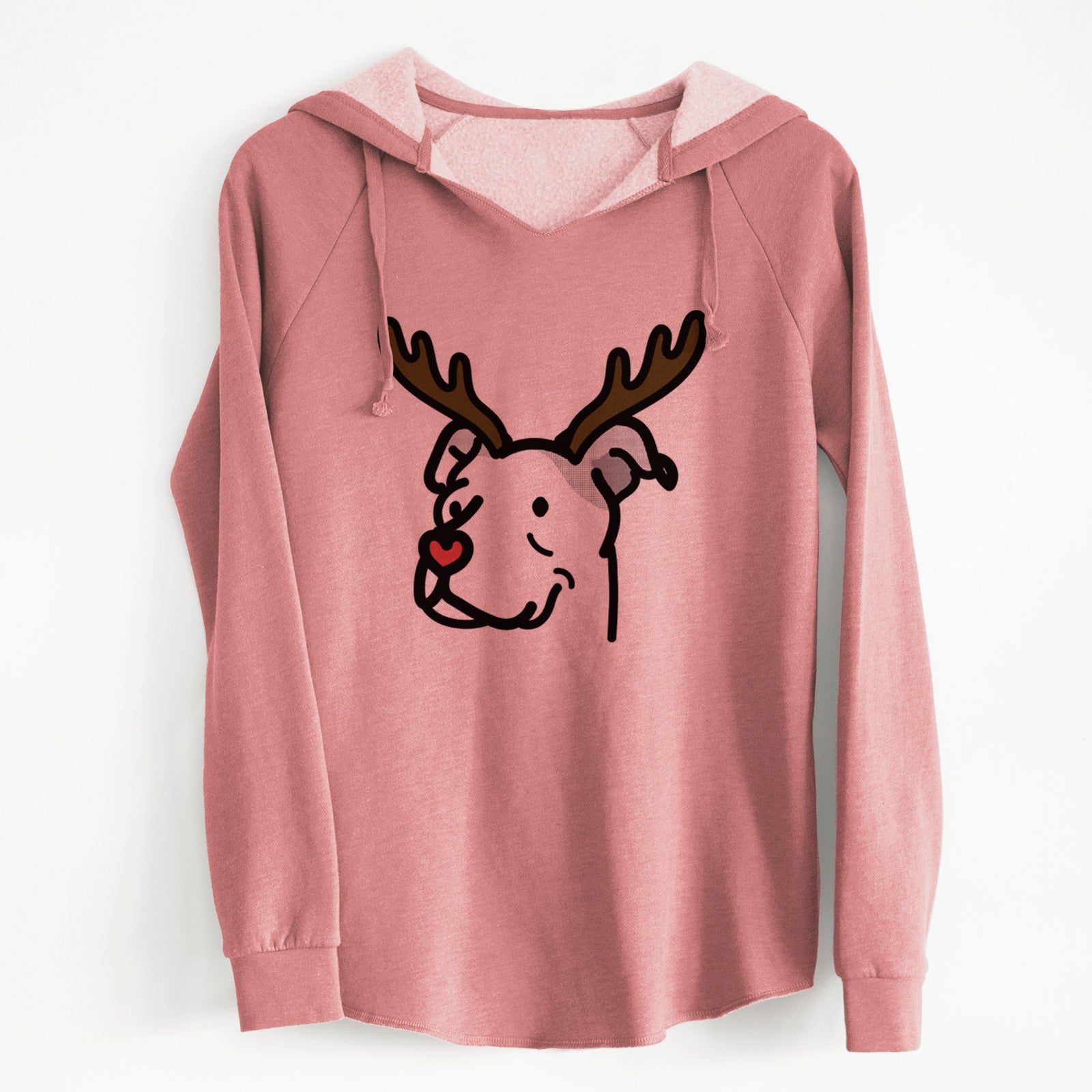 Red Nose Pitbull Mix - Mr. Sir - Cali Wave Hooded Sweatshirt