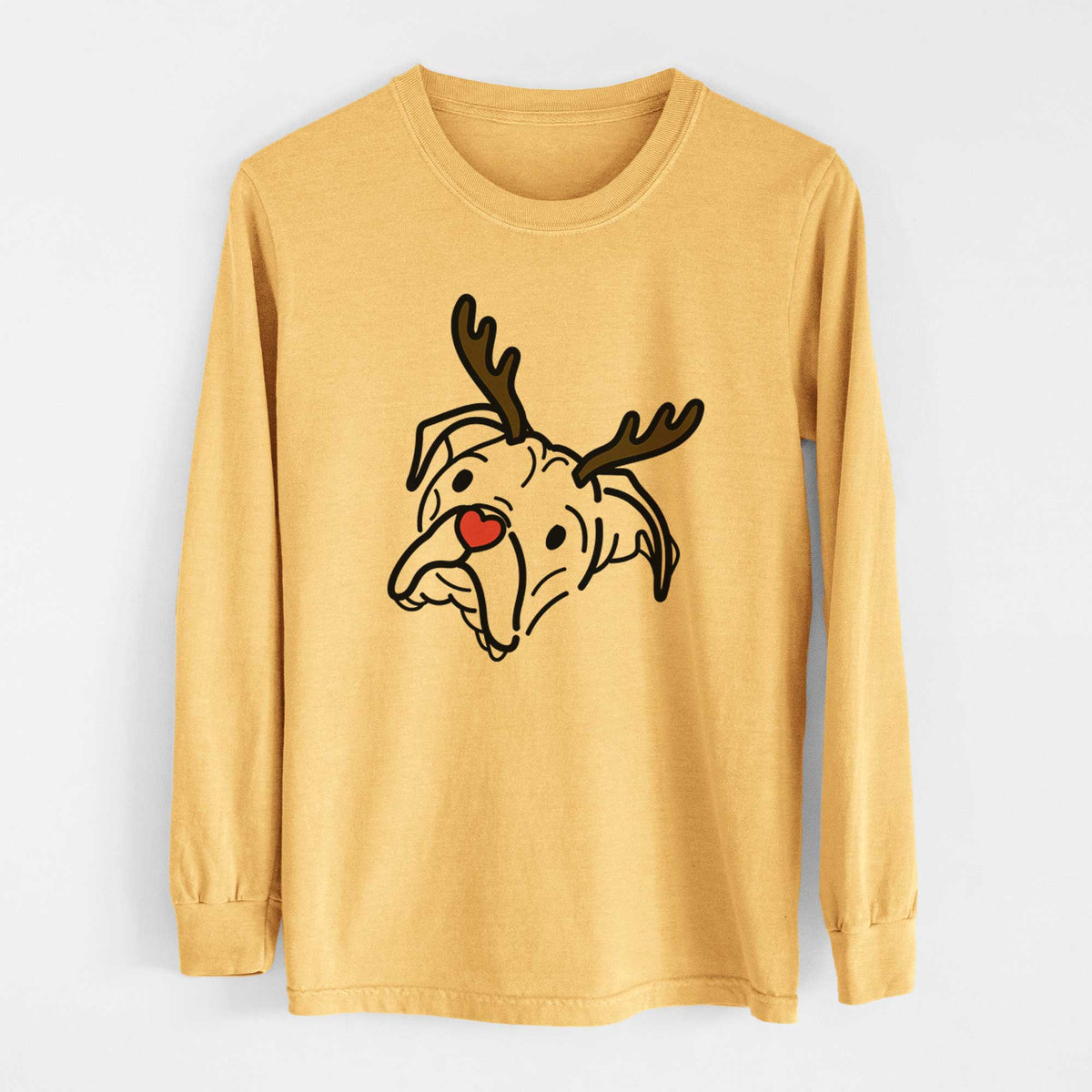 Red Nose Boxer - Noodle - Heavyweight 100% Cotton Long Sleeve