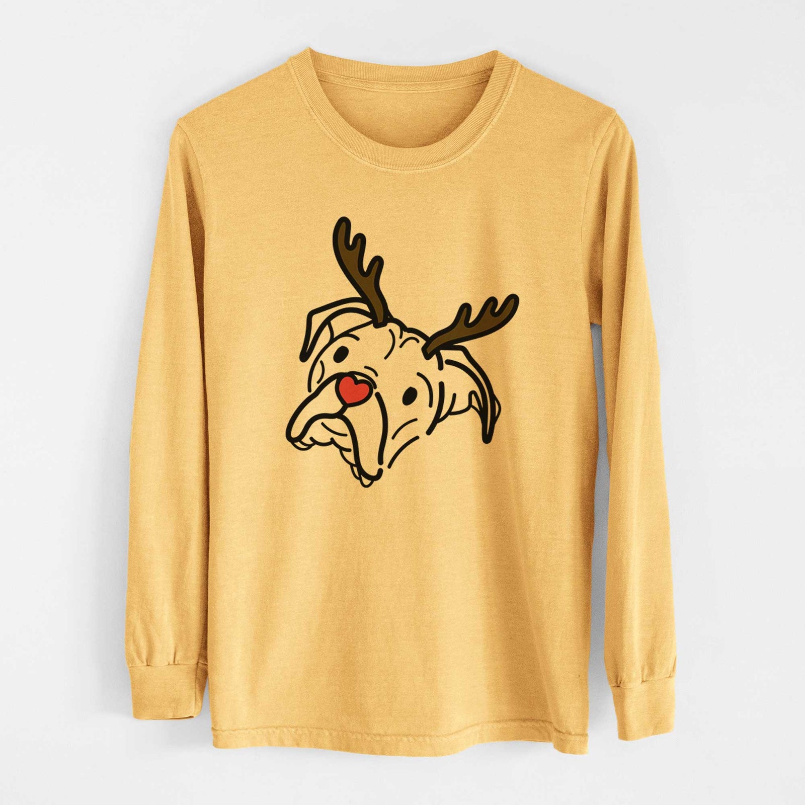 Red Nose Boxer - Noodle - Heavyweight 100% Cotton Long Sleeve